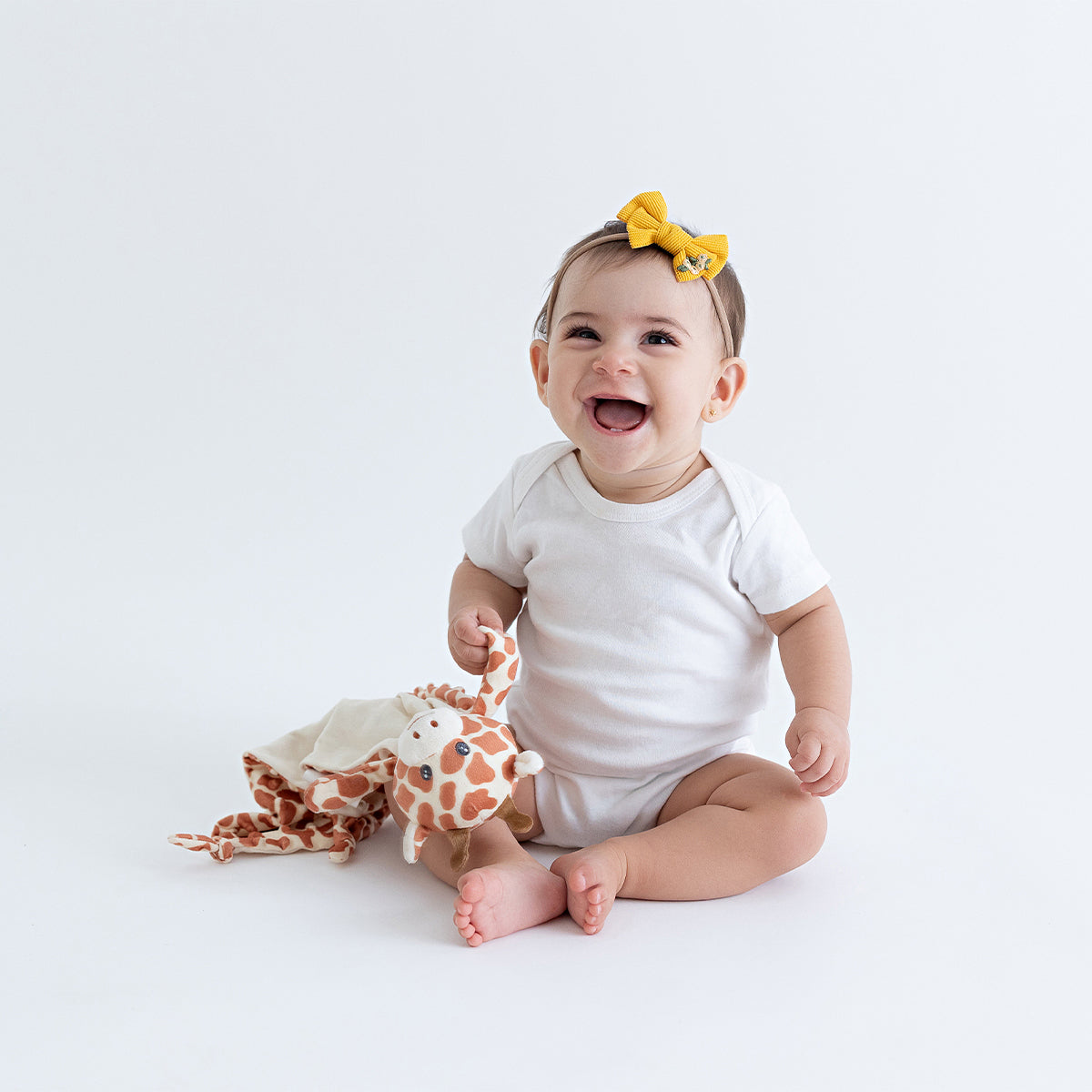 Naninha com Textura Girafa Unissex Pimpolho Laranja