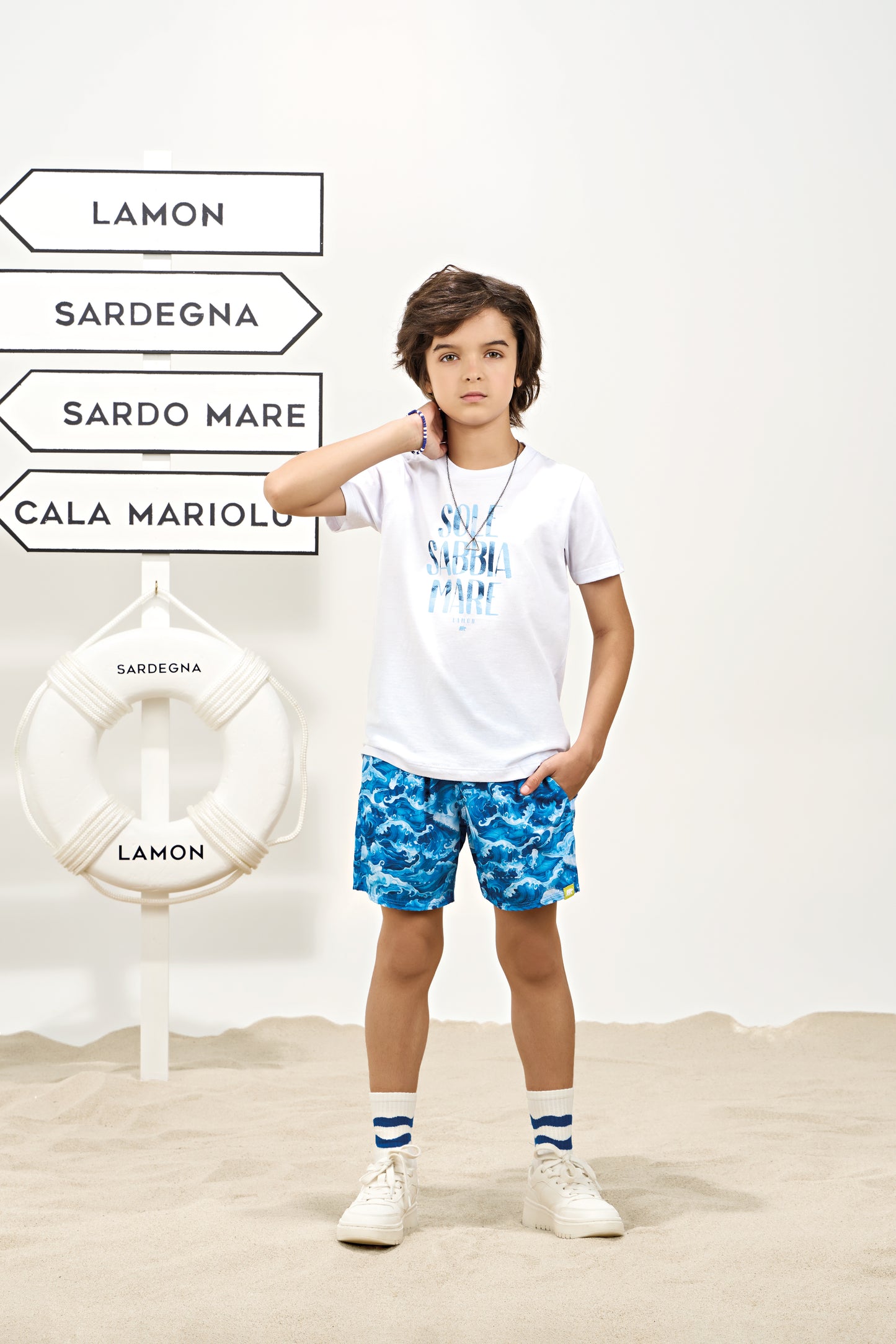 Conjunto Masculino Infantil Sole Sabbia Mare