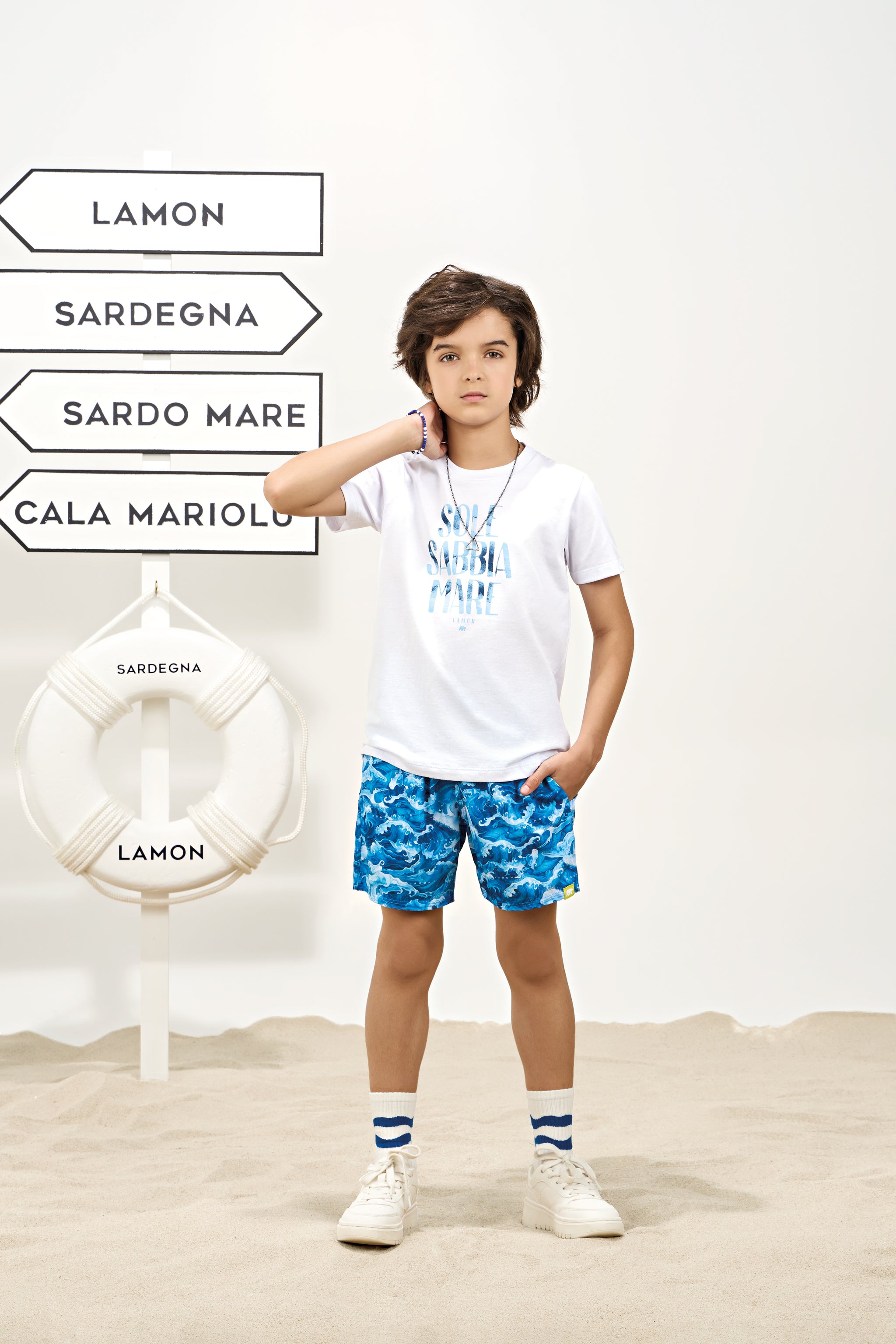 Conjunto Masculino Infantil Sole Sabbia Mare