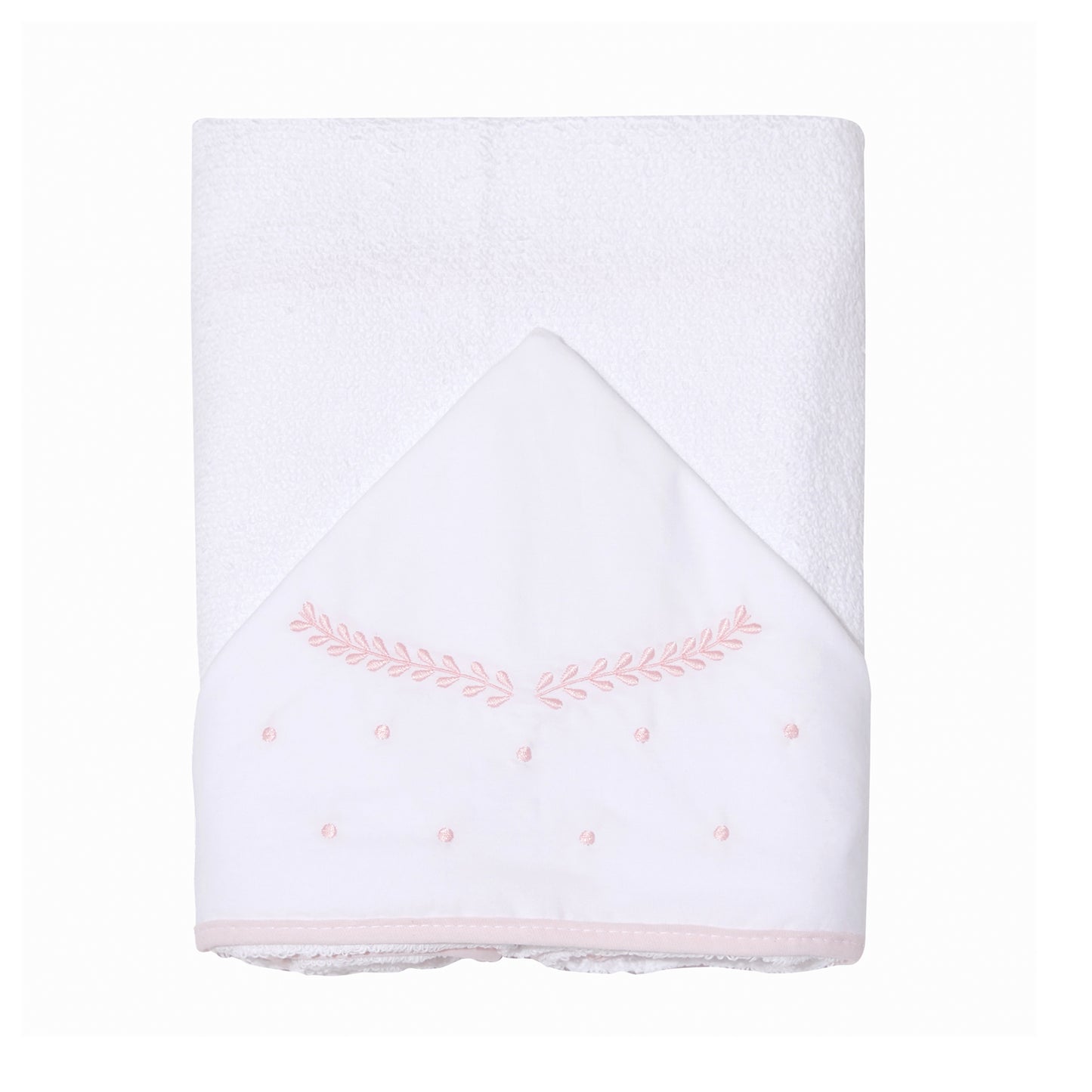 Toalha de Banho Felpuda Mami Clássicos – 1 Unidade 90x80cm Capuz Bordado Clássico Rosa