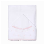 Toalha de Banho Felpuda Mami Clássicos – 1 Unidade 90x80cm Capuz Bordado Clássico Rosa