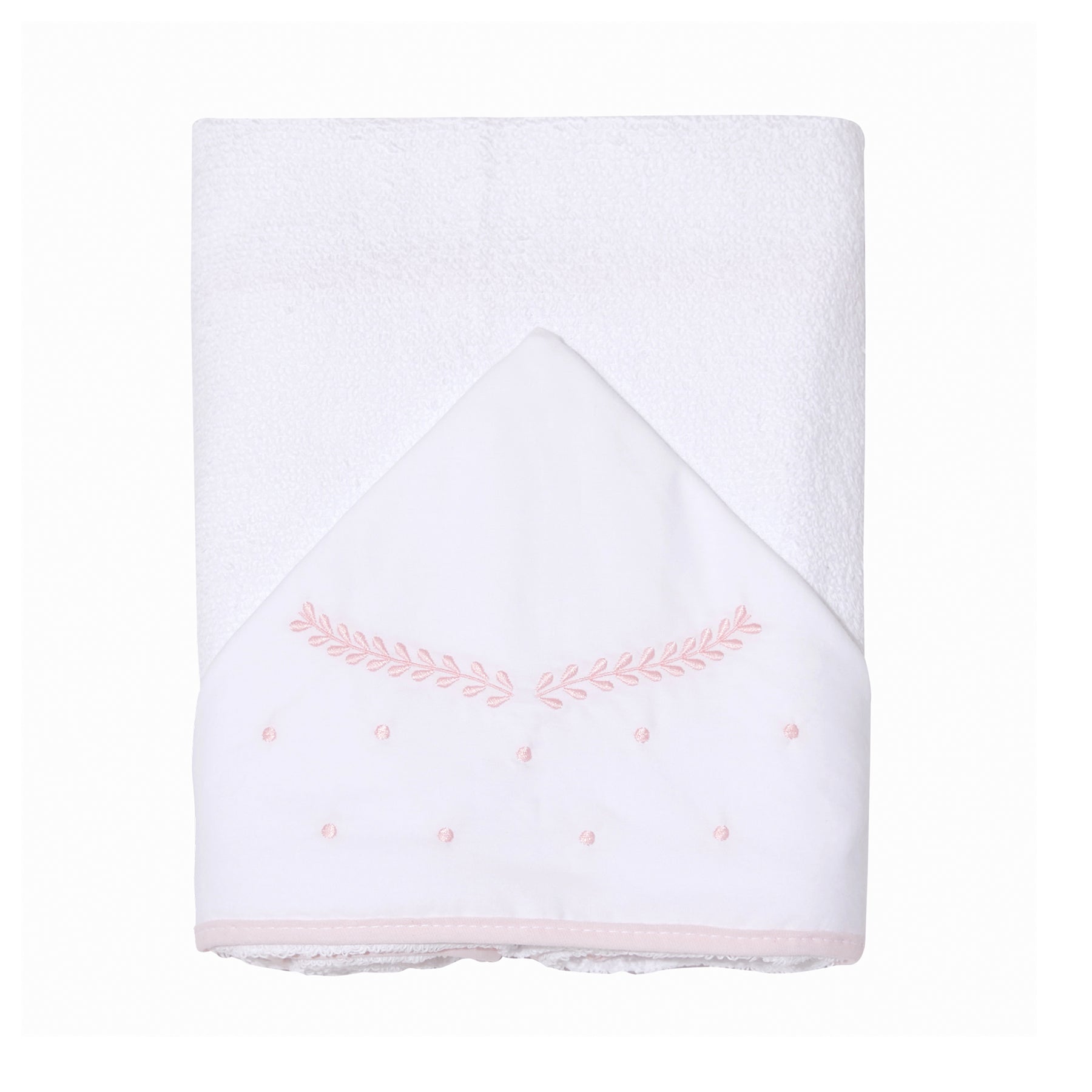 Toalha de Banho Felpuda Mami Clássicos – 1 Unidade 90x80cm Capuz Bordado Clássico Rosa