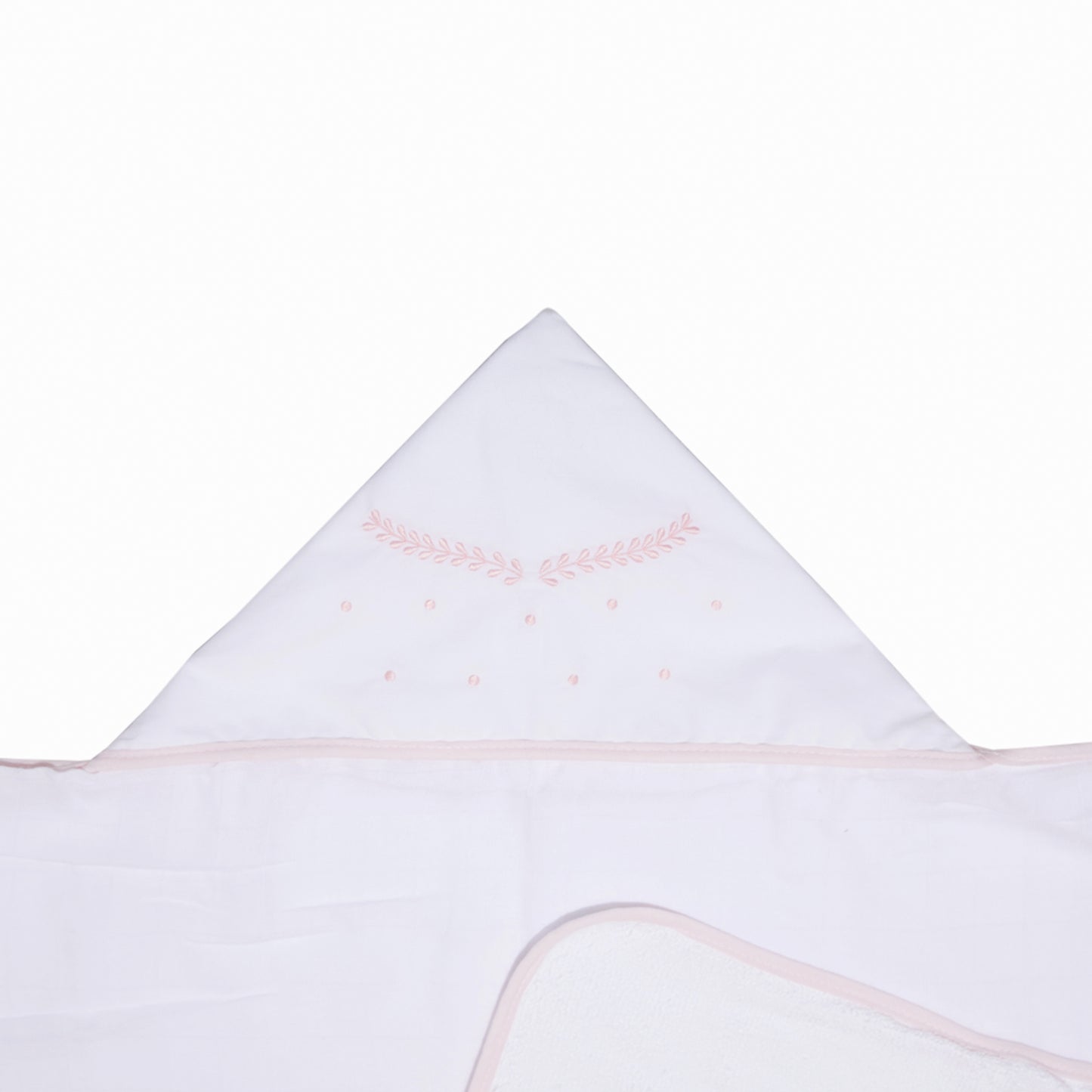 Toalha de Banho Felpuda Mami Clássicos – 1 Unidade 90x80cm Capuz Bordado Clássico Rosa