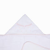 Toalha de Banho Felpuda Mami Clássicos – 1 Unidade 90x80cm Capuz Bordado Clássico Rosa