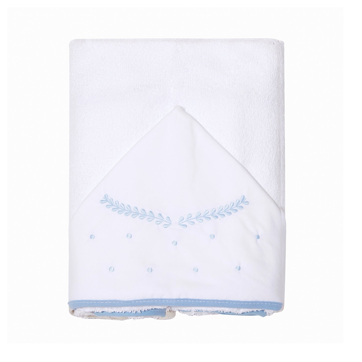 Toalha de Banho Felpuda Mami Clássicos – 1 Unidade 90x80cm Capuz Bordado Clássico Azul