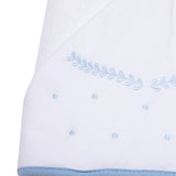 Toalha de Banho Felpuda Mami Clássicos – 1 Unidade 90x80cm Capuz Bordado Clássico Azul