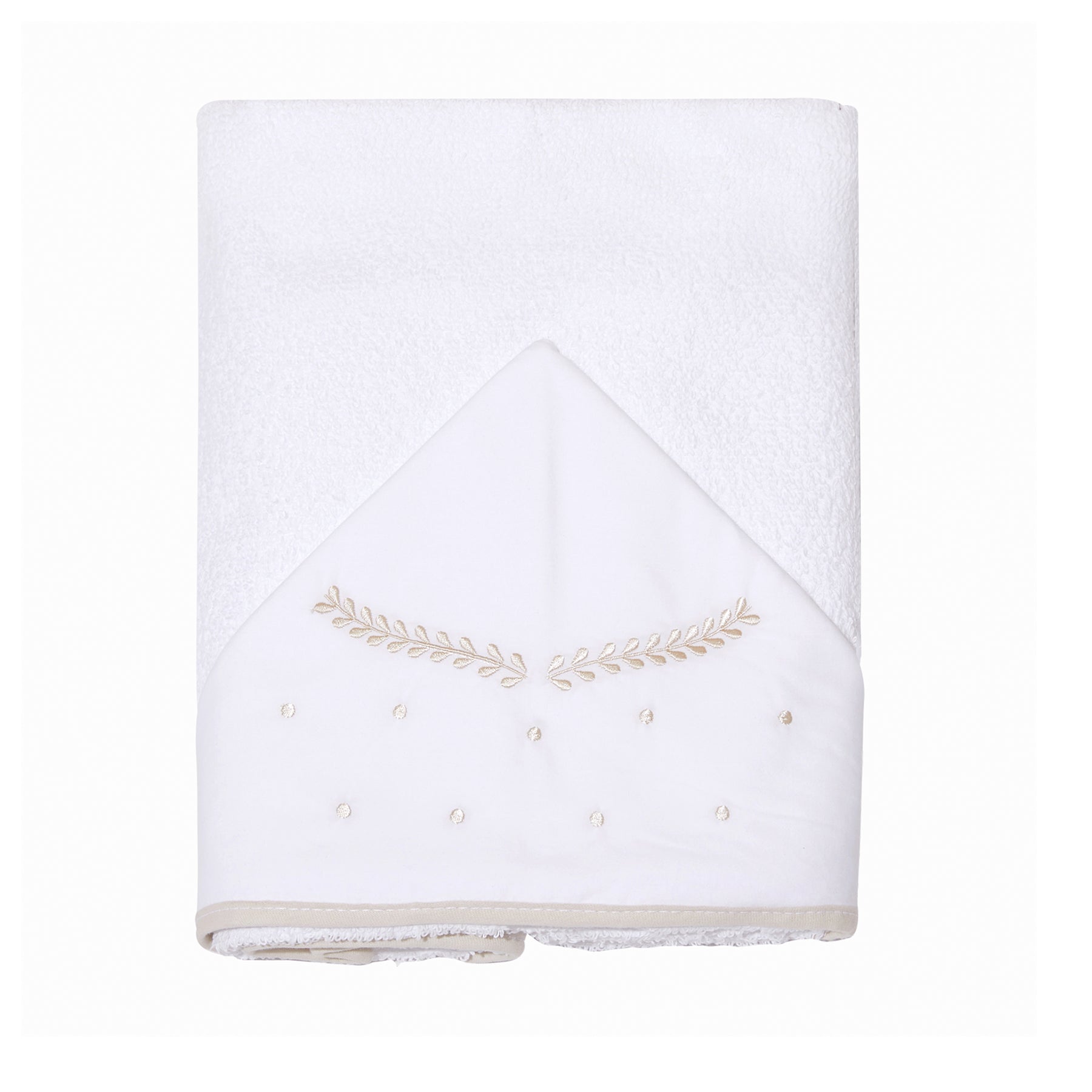 Toalha de Banho Felpuda Mami Clássicos – 1 Unidade 90x80cm Capuz Bordado Neutra