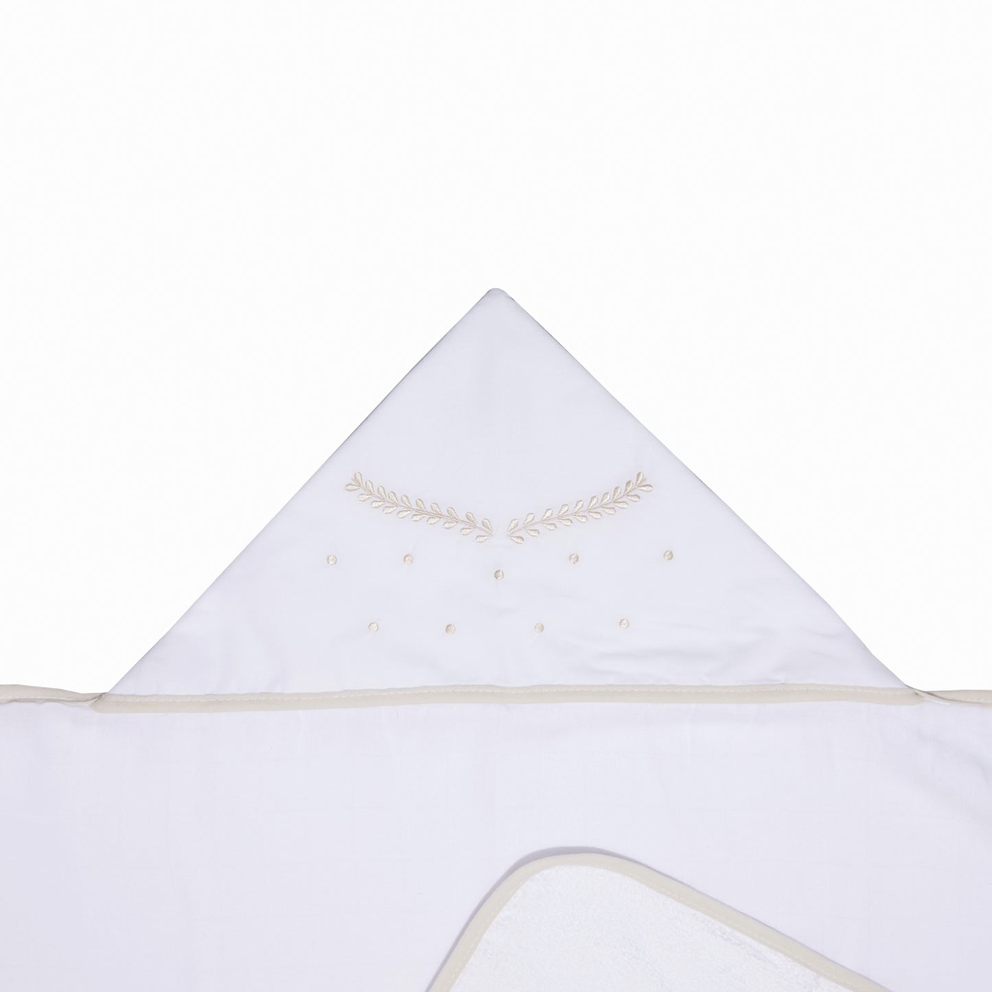 Toalha de Banho Felpuda Mami Clássicos – 1 Unidade 90x80cm Capuz Bordado Neutra