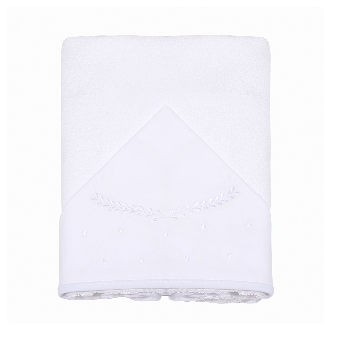 Toalha de Banho Felpuda Mami Clássicos – 1 Unidade 90x80cm Capuz Bordado Neutra