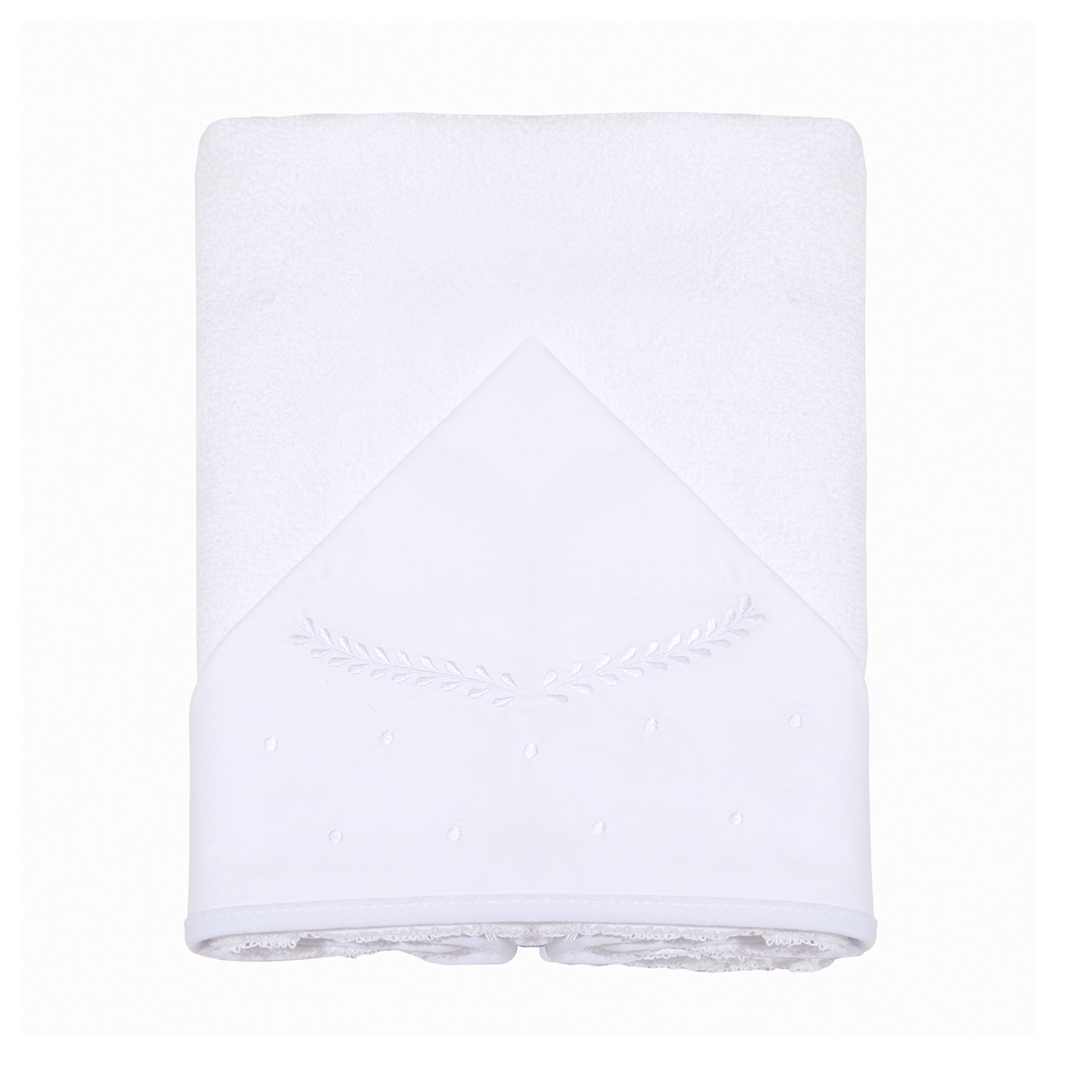 Toalha de Banho Felpuda Mami Clássicos – 1 Unidade 90x80cm Capuz Bordado Neutra