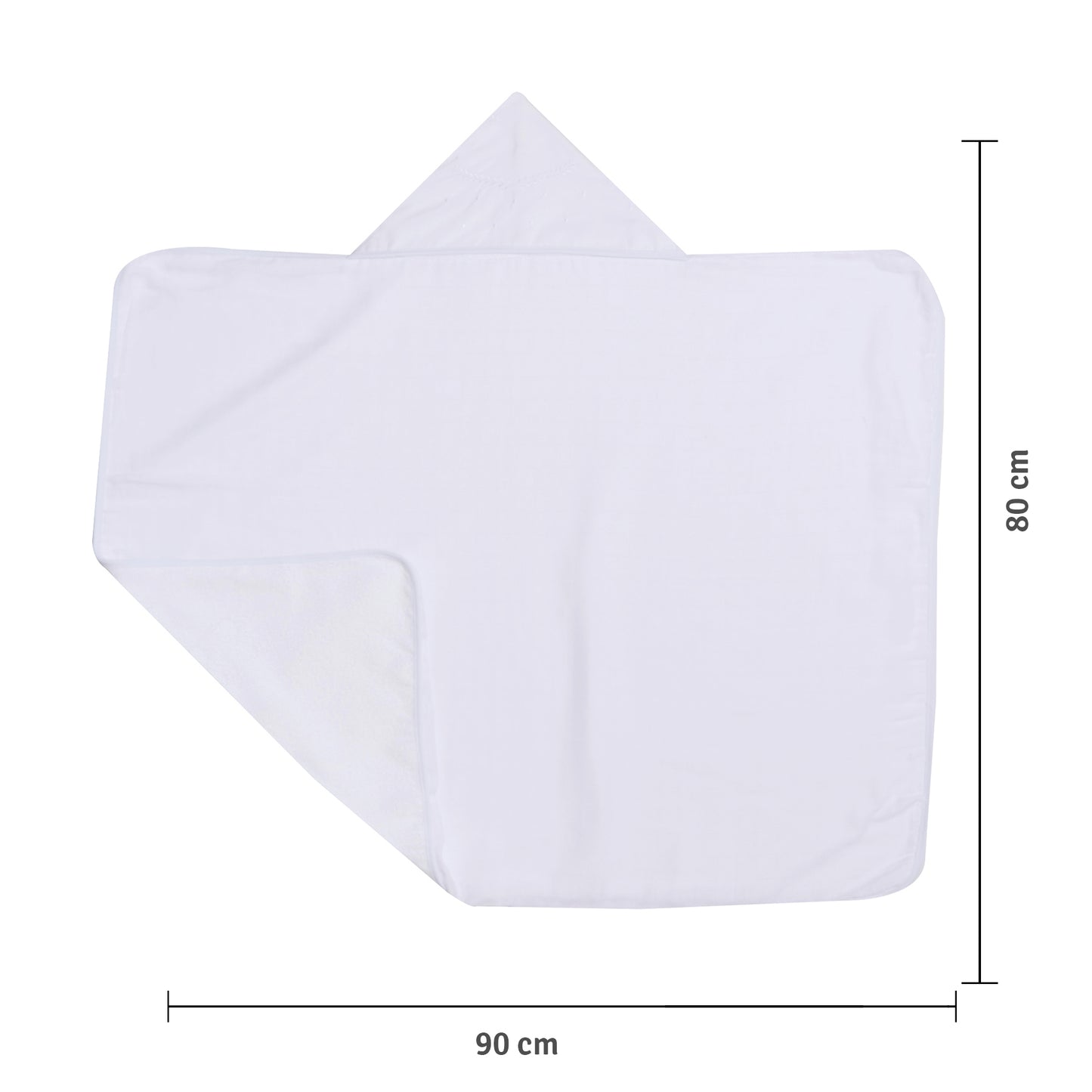 Toalha de Banho Felpuda Mami Clássicos – 1 Unidade 90x80cm Capuz Bordado Neutra