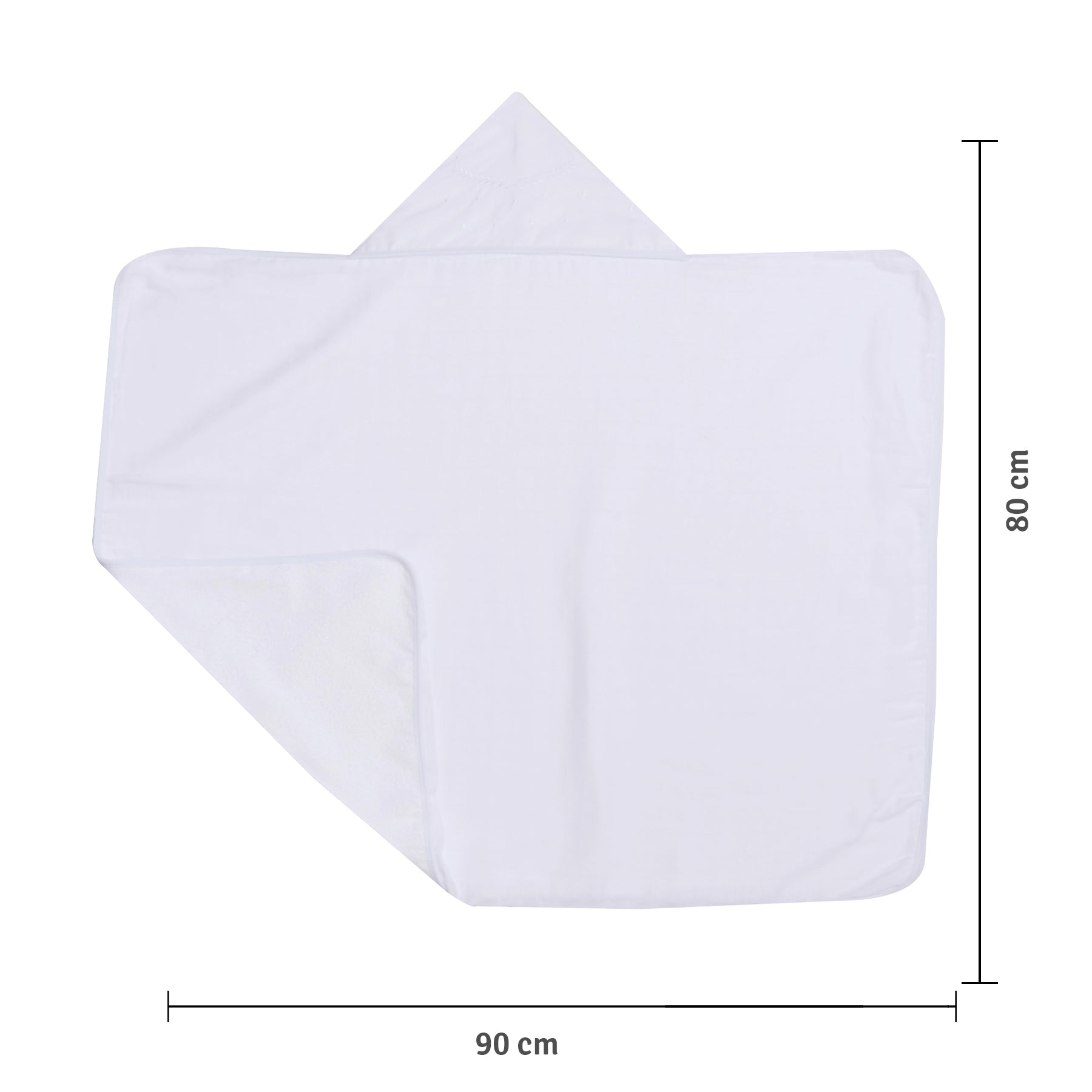 Toalha de Banho Felpuda Mami Clássicos – 1 Unidade 90x80cm Capuz Bordado Neutra