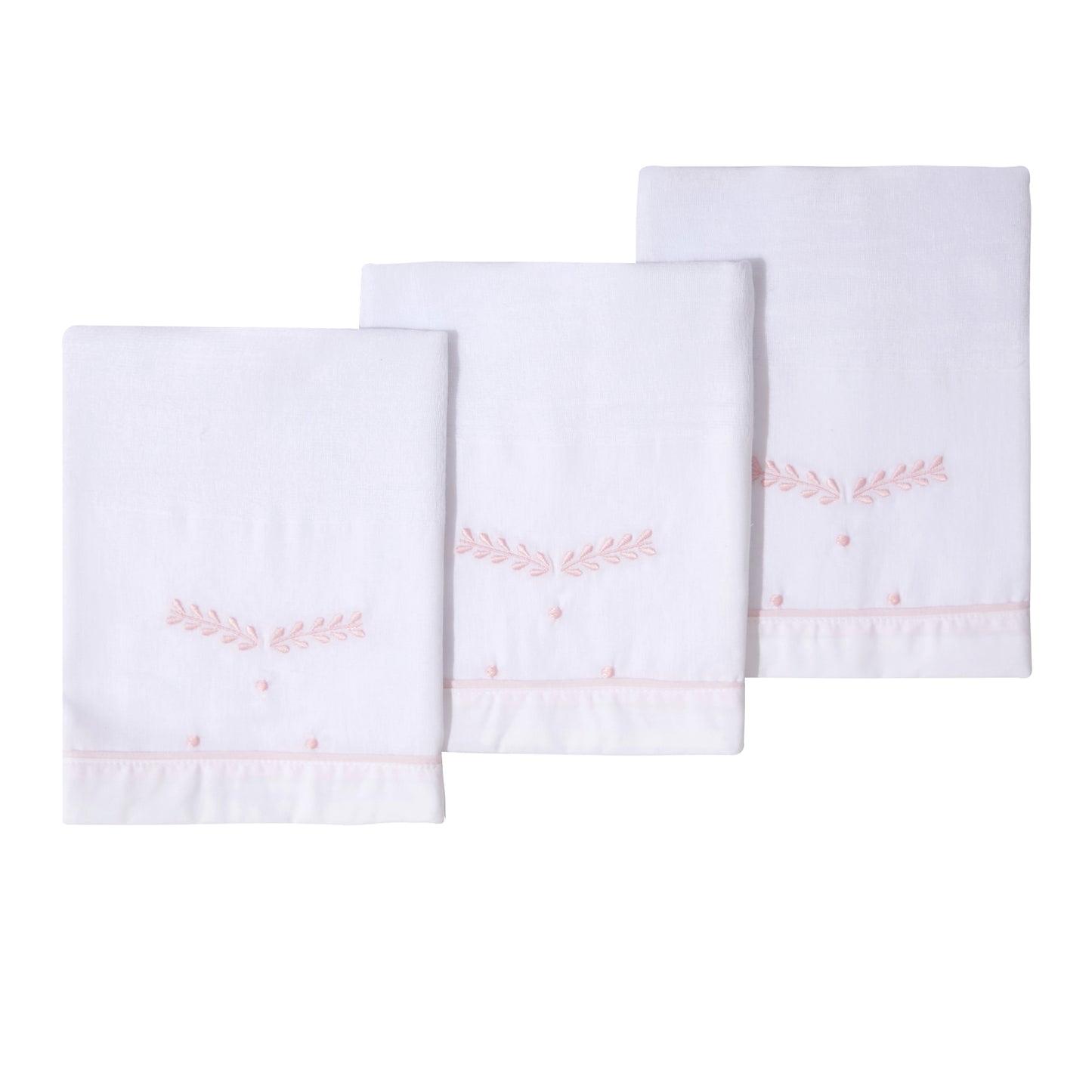 Kit Paninho de Boca Mami Clássicos Rosa – 3 Unidades 37x36cm para Bebê