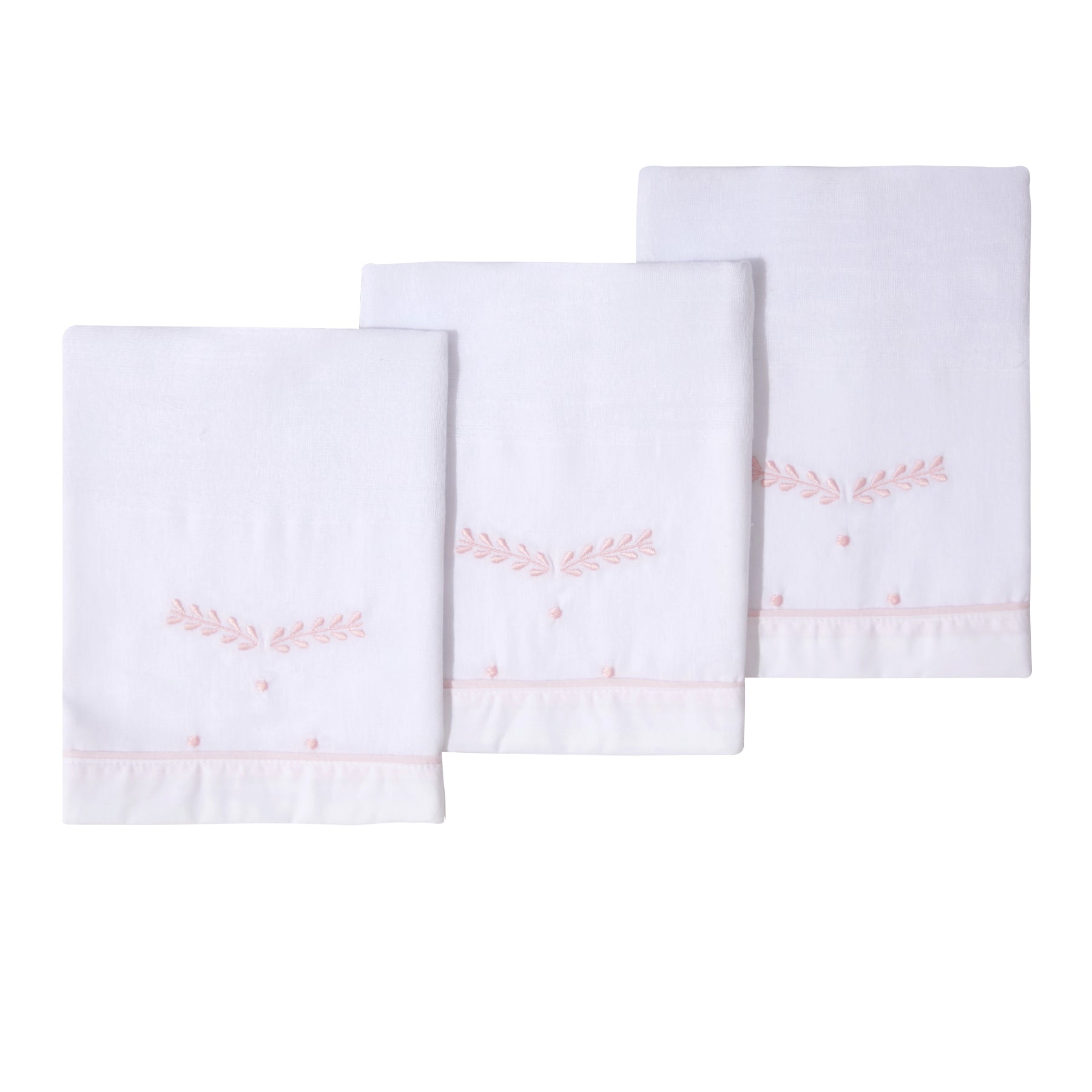 Kit Paninho de Boca Mami Clássicos Rosa – 3 Unidades 37x36cm para Bebê