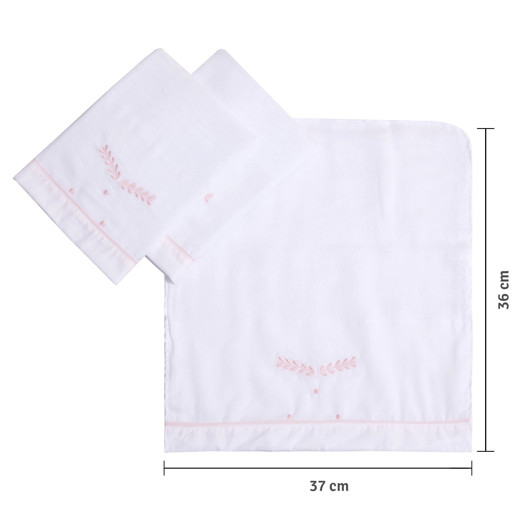 Kit Paninho de Boca Mami Clássicos Rosa – 3 Unidades 37x36cm para Bebê
