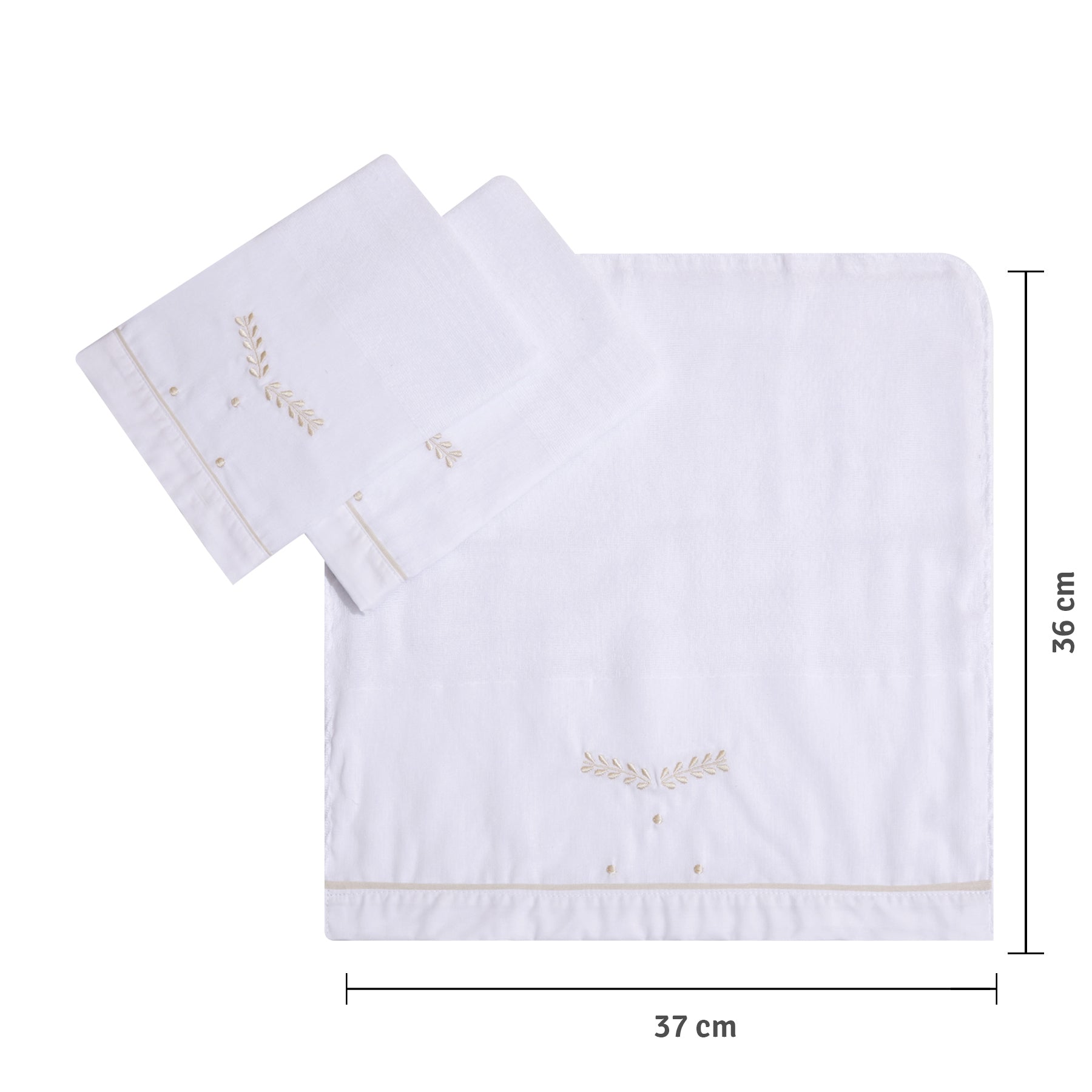 Kit Paninho de Boca Mami Clássicos Bege – 3 Unidades 37x36cm para Bebê