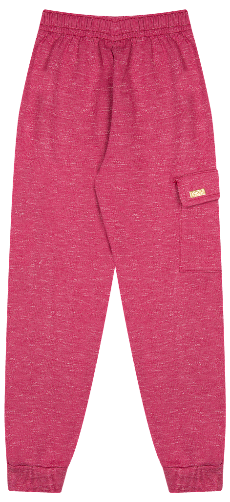 Calça de Moletom Moulinê com Bolso e Plaquinha – Conforto e Estilo Casual