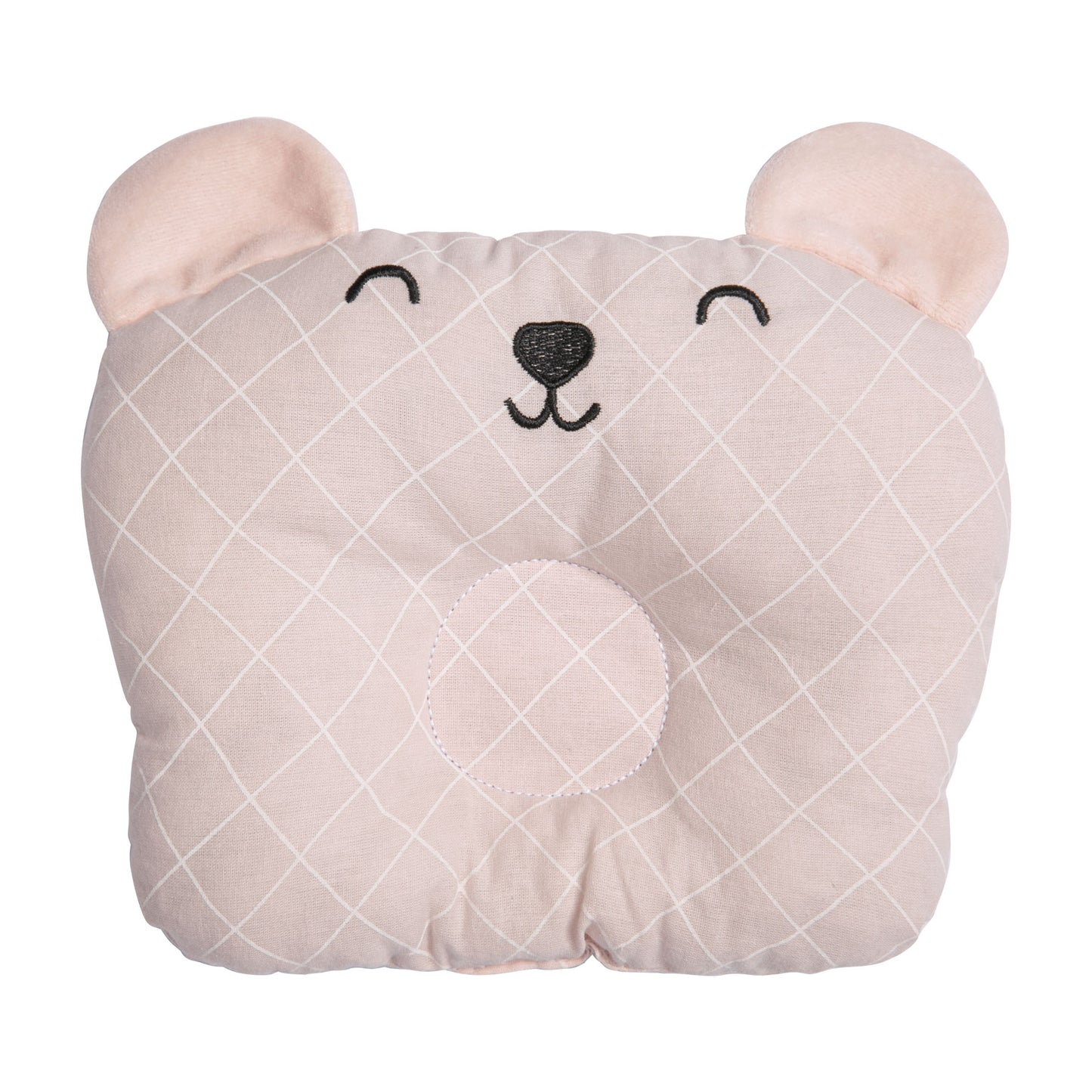 Travesseiro Anatômico Papi Friends Losango Rosa - Conforto Exclusivo para o Seu Bebê