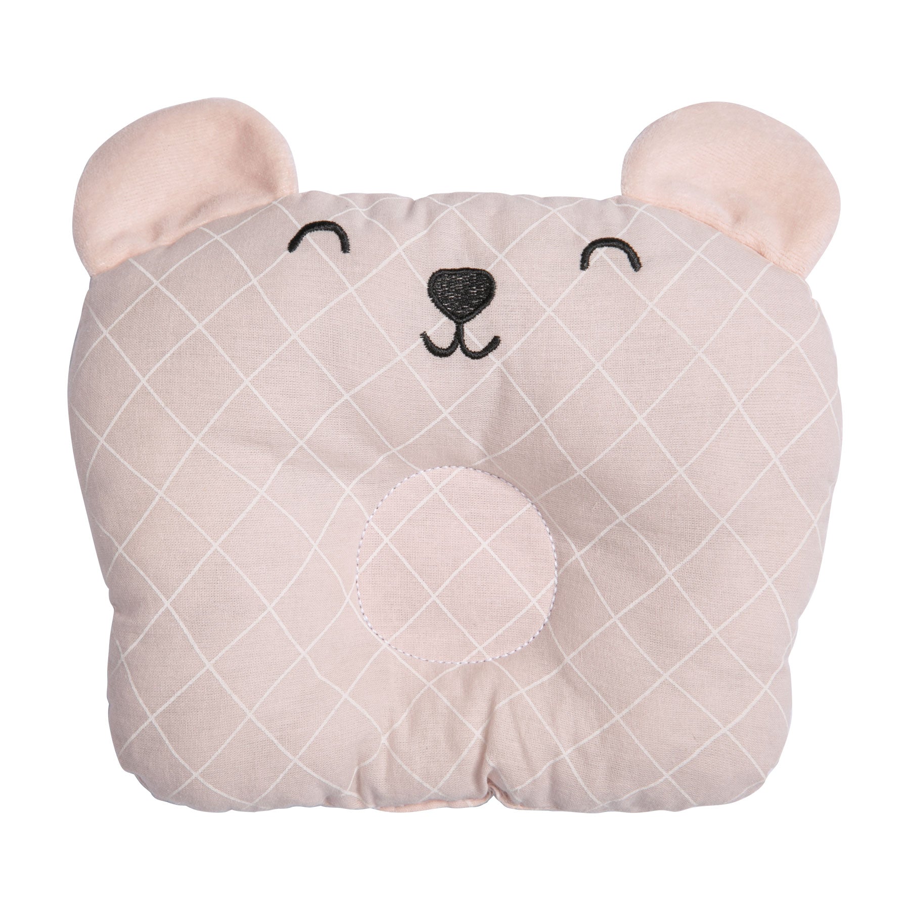 Travesseiro Anatômico Papi Friends Losango Rosa - Conforto Exclusivo para o Seu Bebê