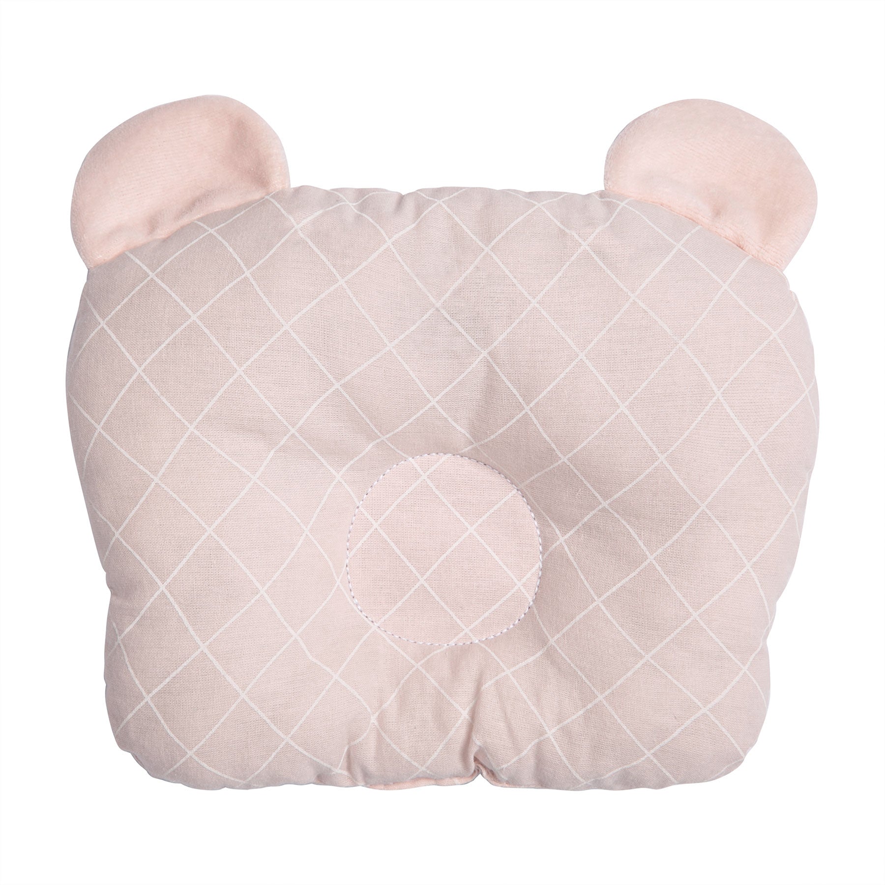 Travesseiro Anatômico Papi Friends Losango Rosa - Conforto Exclusivo para o Seu Bebê