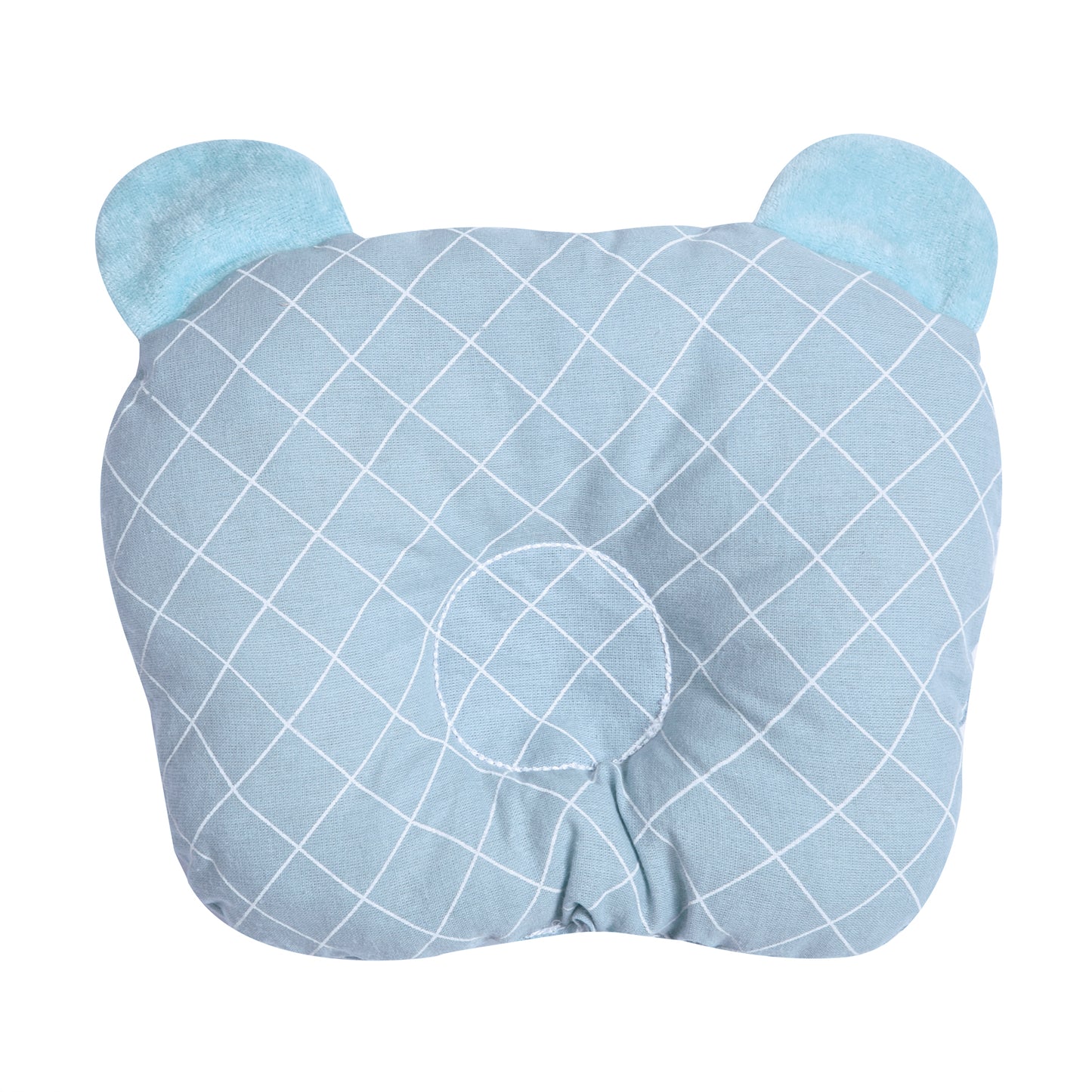Travesseiro Anatômico Papi Friends Losango Azul - Conforto Exclusivo para o Seu Bebê