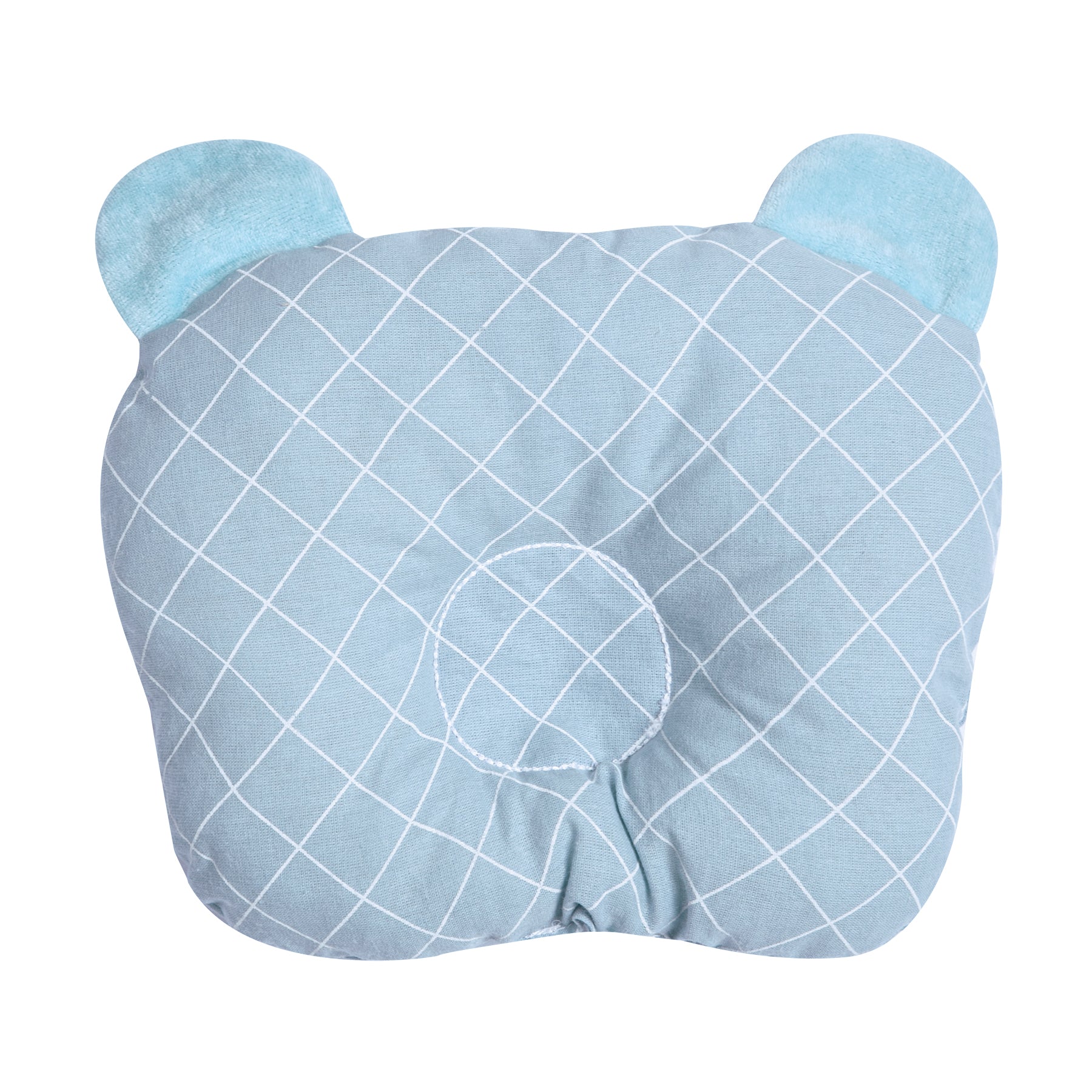 Travesseiro Anatômico Papi Friends Losango Azul - Conforto Exclusivo para o Seu Bebê
