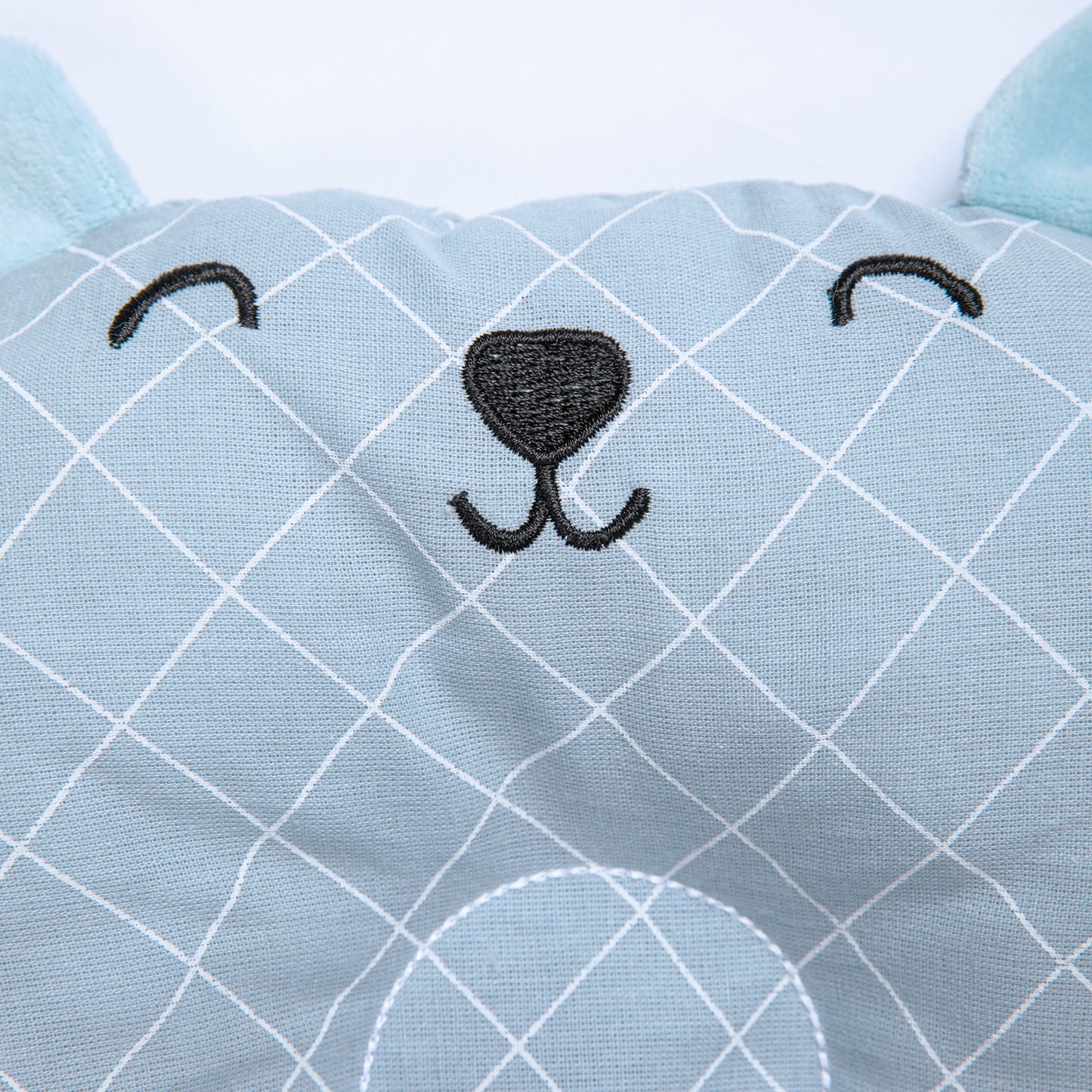 Travesseiro Anatômico Papi Friends Losango Azul - Conforto Exclusivo para o Seu Bebê
