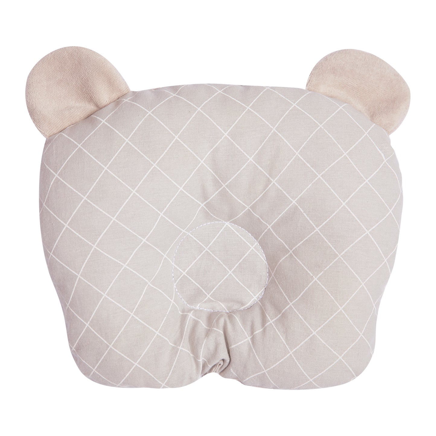 Travesseiro Anatômico Papi Friends Losango Cinza - Conforto Exclusivo para o Seu Bebê
