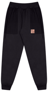 Calça de Moletom com Gorgurão, Bolso e Plaquinha para Conforto e Estilo