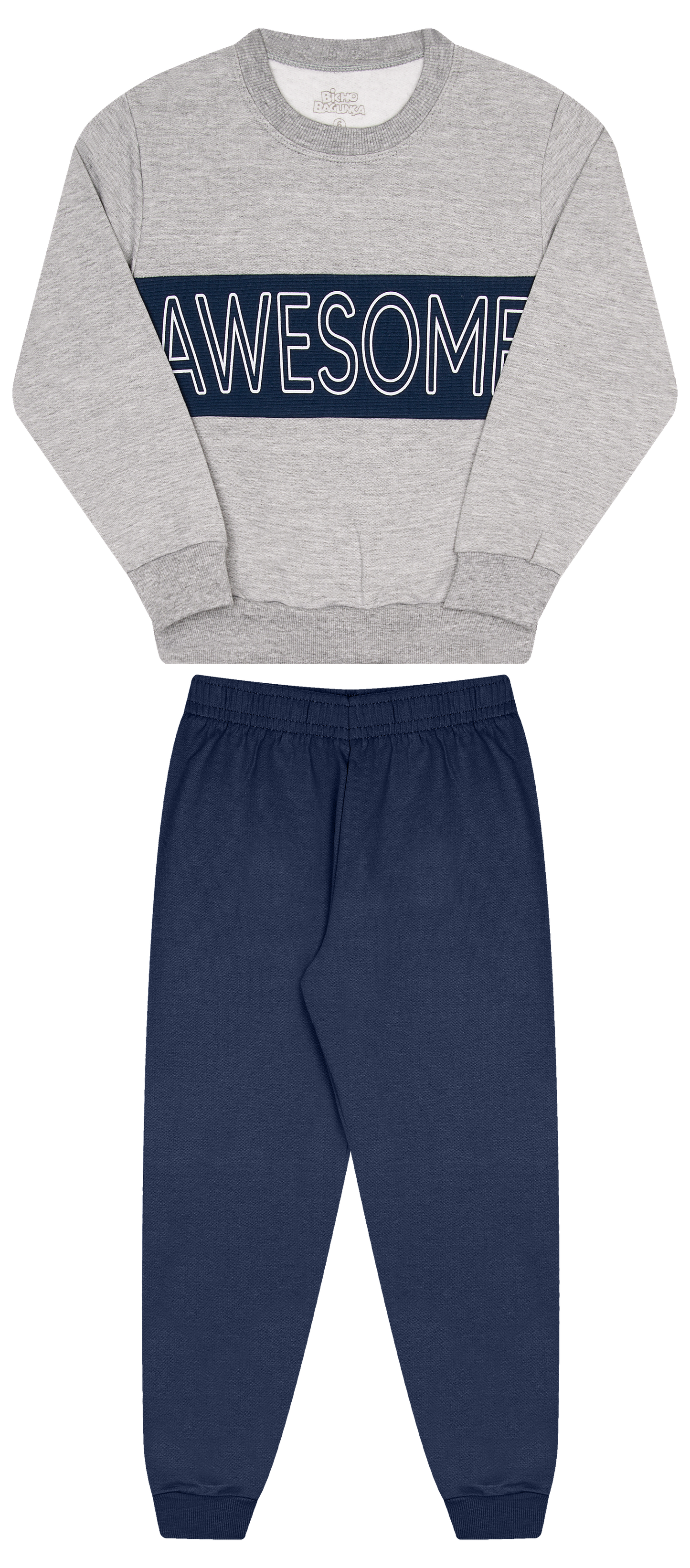 Conjunto de Moletom com Gorgurão, Capuz e Zipper – Conforto e Estilo Urbano