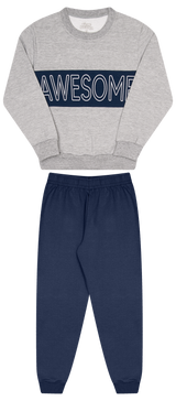 Conjunto de Moletom com Gorgurão, Capuz e Zipper – Conforto e Estilo Urbano