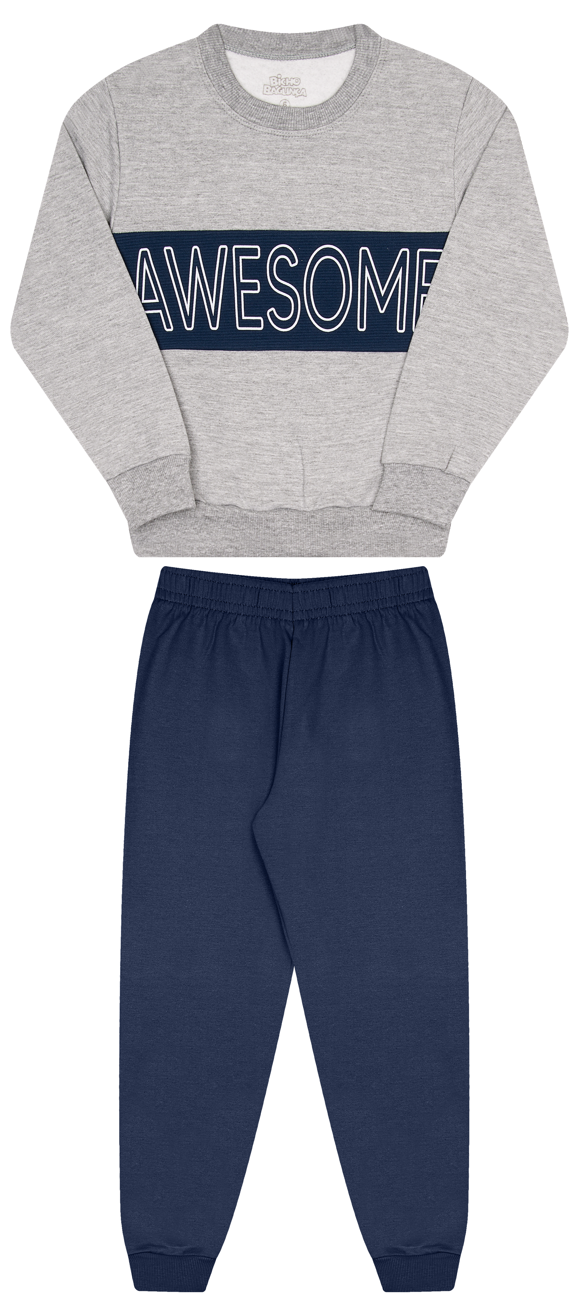 Conjunto de Moletom com Gorgurão, Capuz e Zipper – Conforto e Estilo Urbano