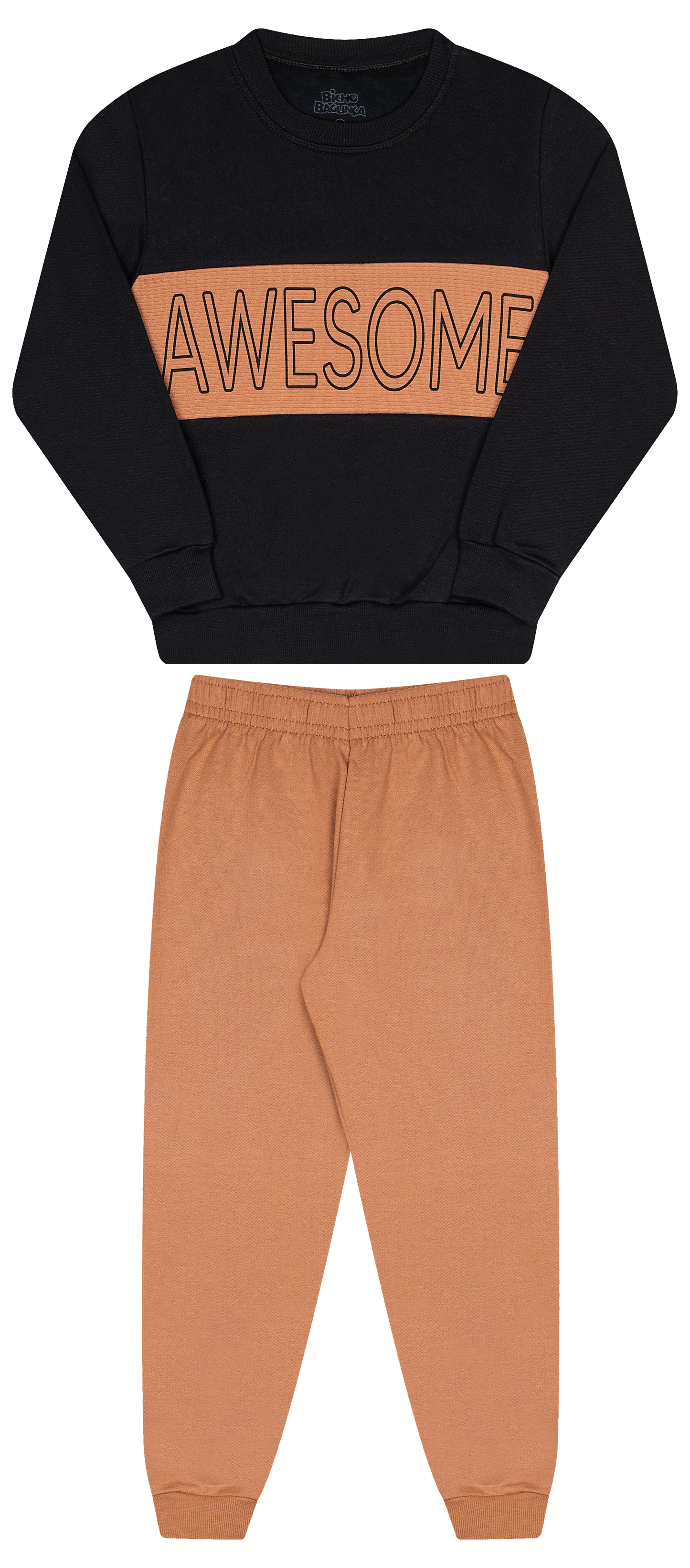 Conjunto de Moletom com Gorgurão, Capuz e Zipper – Conforto e Estilo Urbano