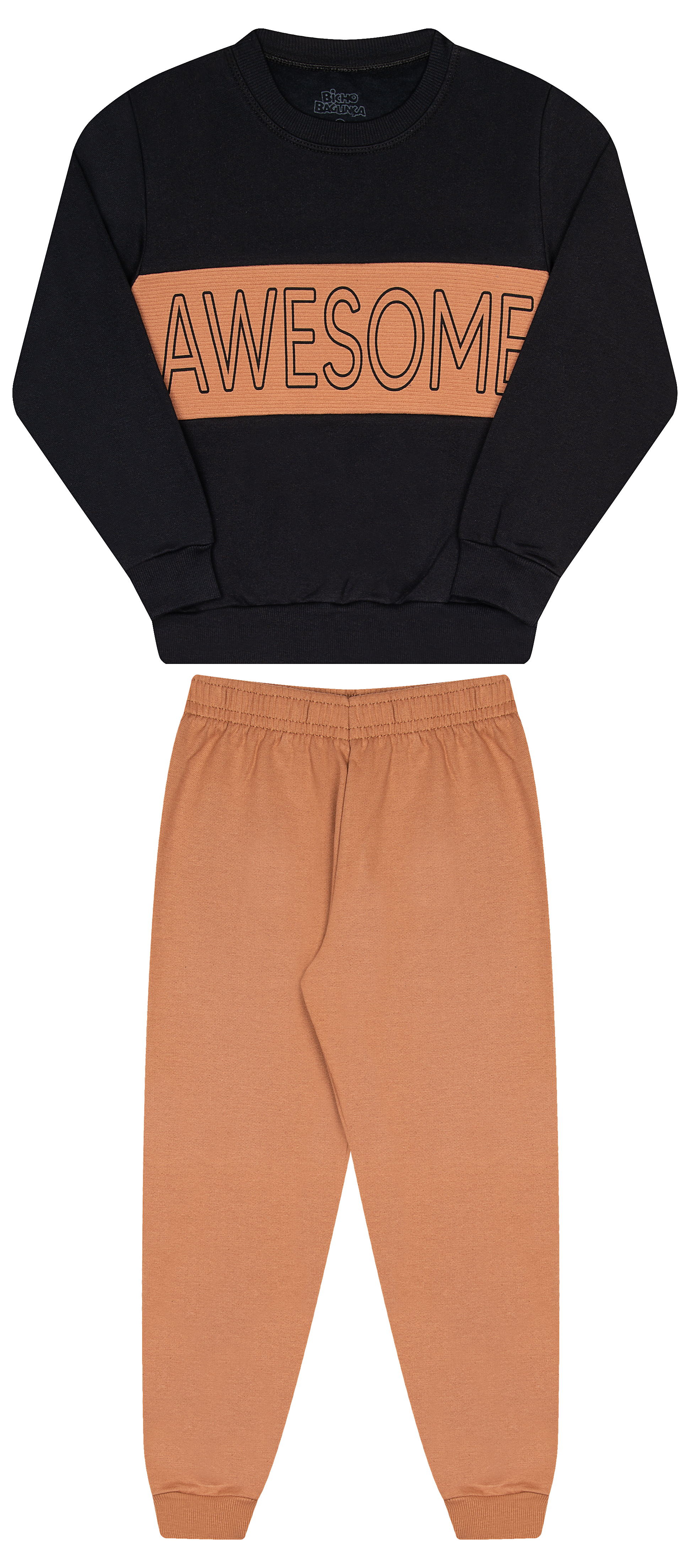 Conjunto de Moletom com Gorgurão, Capuz e Zipper – Conforto e Estilo Urbano