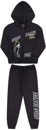Conjunto de Moletom com Zipper, Capuz e Bolso – Estilo Casual e Conforto Garantido