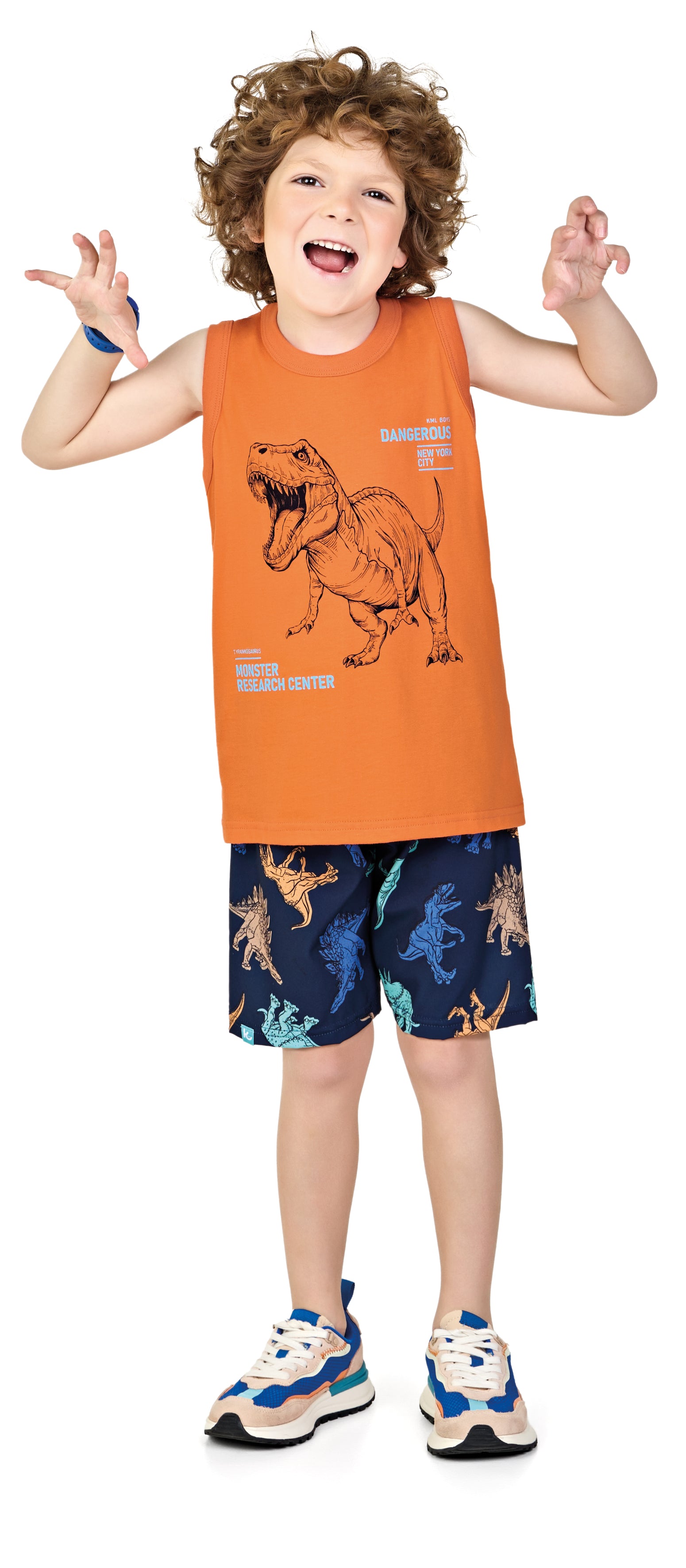 Conjunto Masculino Infantil Malha e Micrtofibra Dangerous