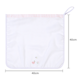 Kit Paninho de Boca Bordados Papi com Prendedor de Chupeta – 3 Unidades 40x40cm Floralzinho