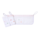 Kit Paninho de Boca Bordados Papi com Prendedor de Chupeta – 3 Unidades 40x40cm Libélula