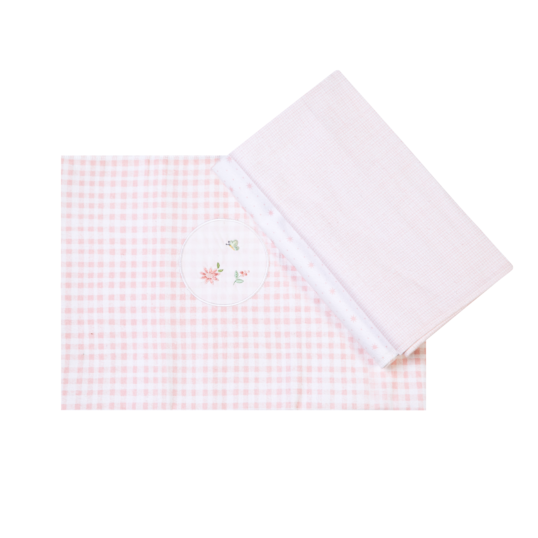 Cueiro Flanelado Bordados Papi Floralzinho 80x80cm – Conforto e Qualidade Exclusiva