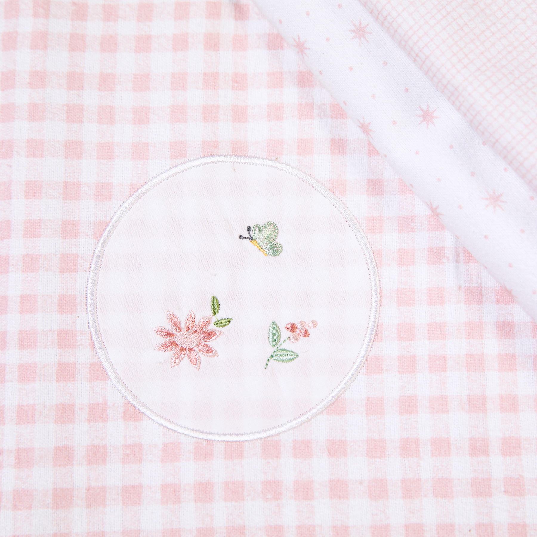 Cueiro Flanelado Bordados Papi Floralzinho 80x80cm – Conforto e Qualidade Exclusiva