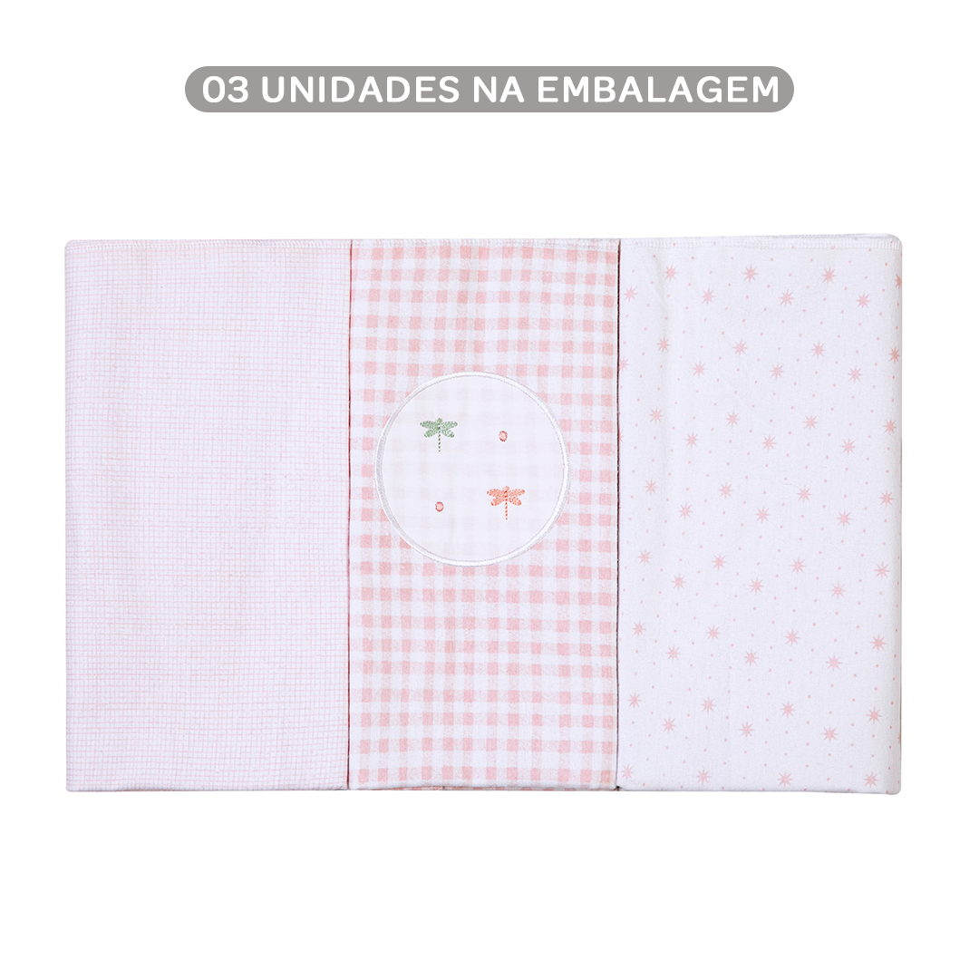 Cueiro Flanelado Bordados Papi libélula 80x80cm – Conforto e Qualidade Exclusiva