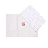 Cueiro Flanelado Bordados Papi  Ted Balão 80x80cm – Conforto e Qualidade Exclusiva