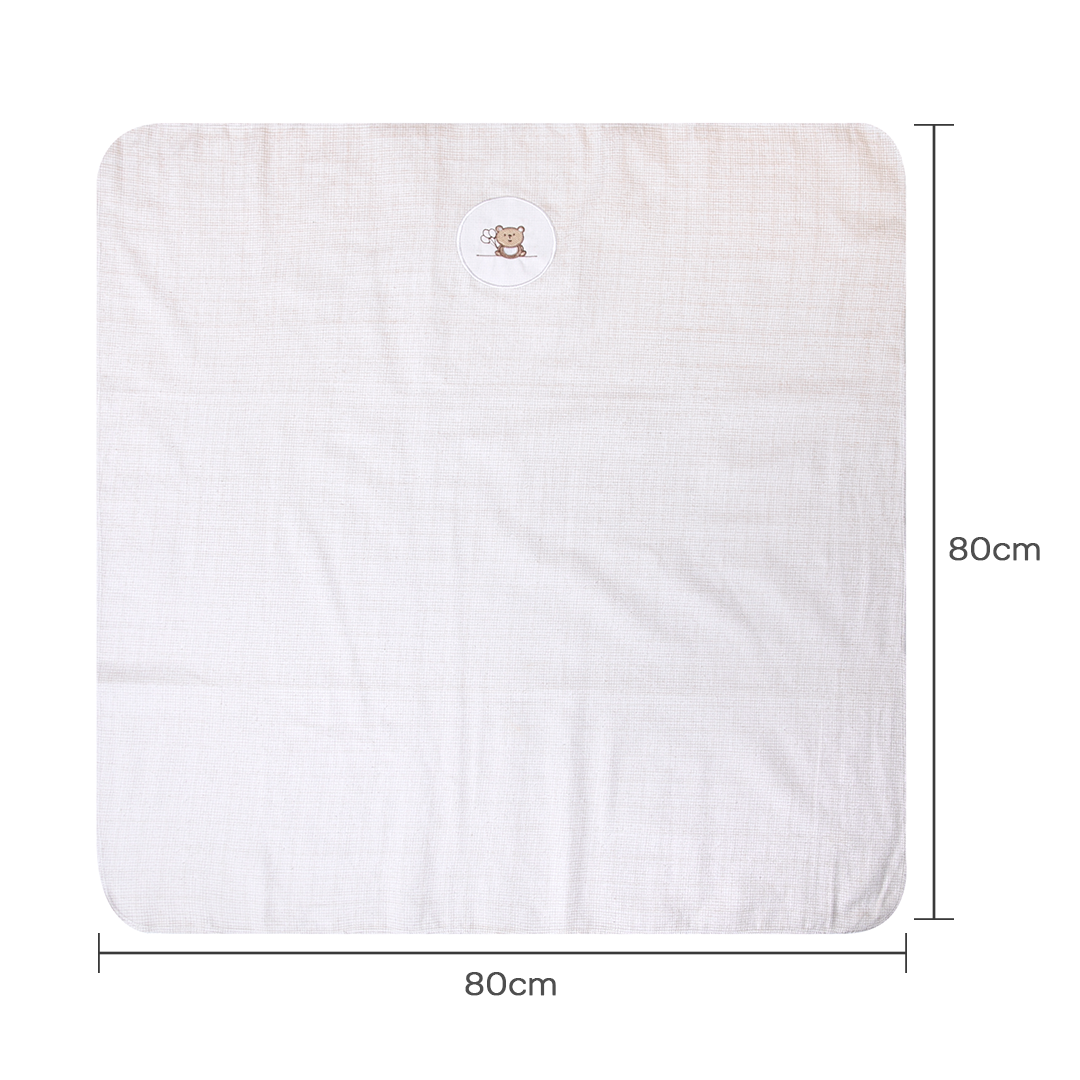 Cueiro Flanelado Bordados Papi  Ted Balão 80x80cm – Conforto e Qualidade Exclusiva