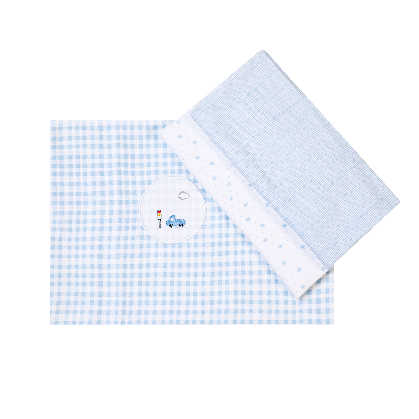 Cueiro Flanelado Bordados Papi carros coloridos 80x80cm – Conforto e Qualidade Exclusiva