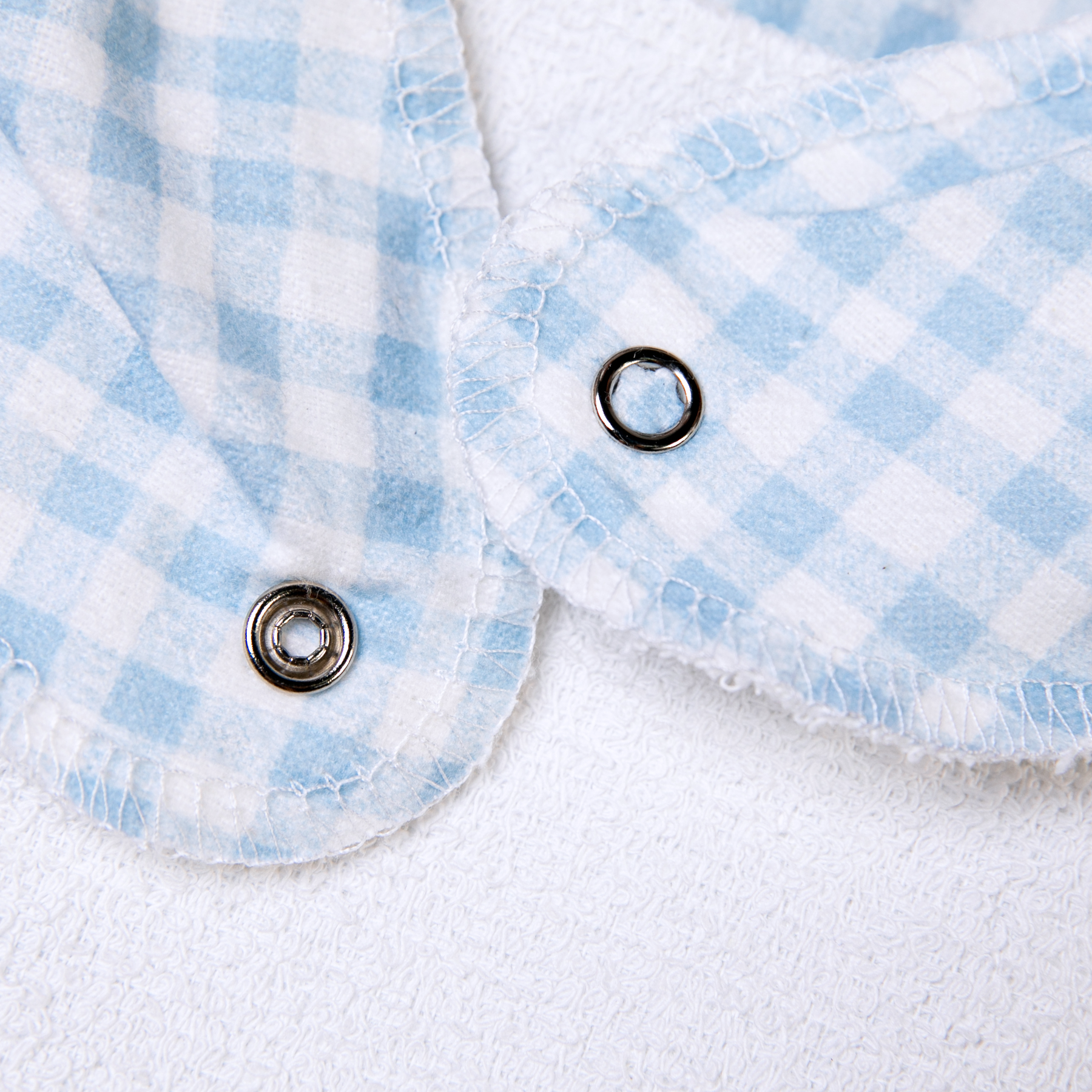 Kit Babador Bandana Bordados Papi – 2 Unidades Tamanho Único Xadrez Azul