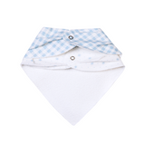 Kit Babador Bandana Bordados Papi – 2 Unidades Tamanho Único Xadrez Azul