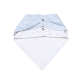 Kit Babador Bandana Bordados Papi – 2 Unidades Tamanho Único Linho Azul
