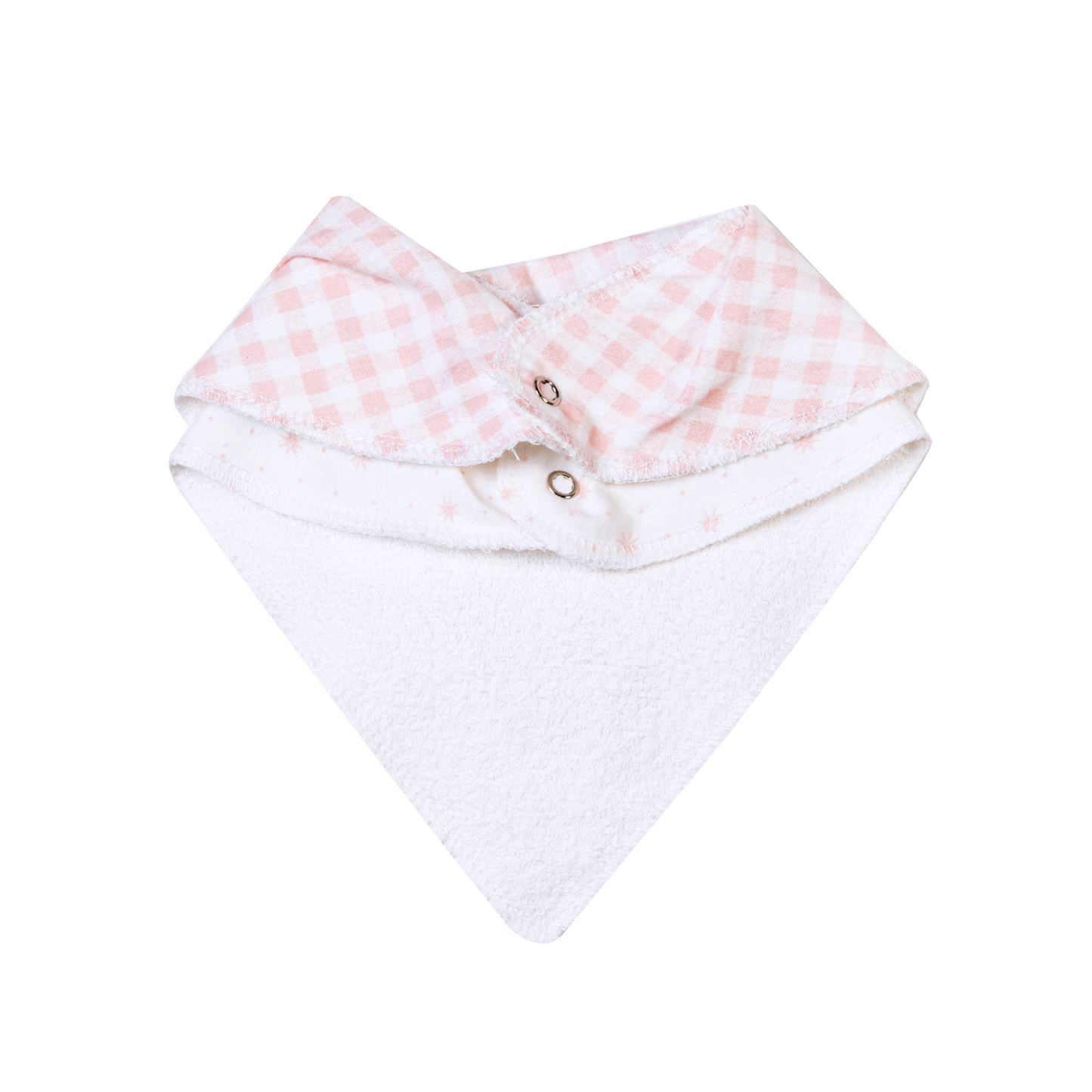 Kit Babador Bandana Bordados Papi – 2 Unidades Tamanho Único Xadrez Rosa