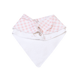 Kit Babador Bandana Bordados Papi – 2 Unidades Tamanho Único Xadrez Rosa