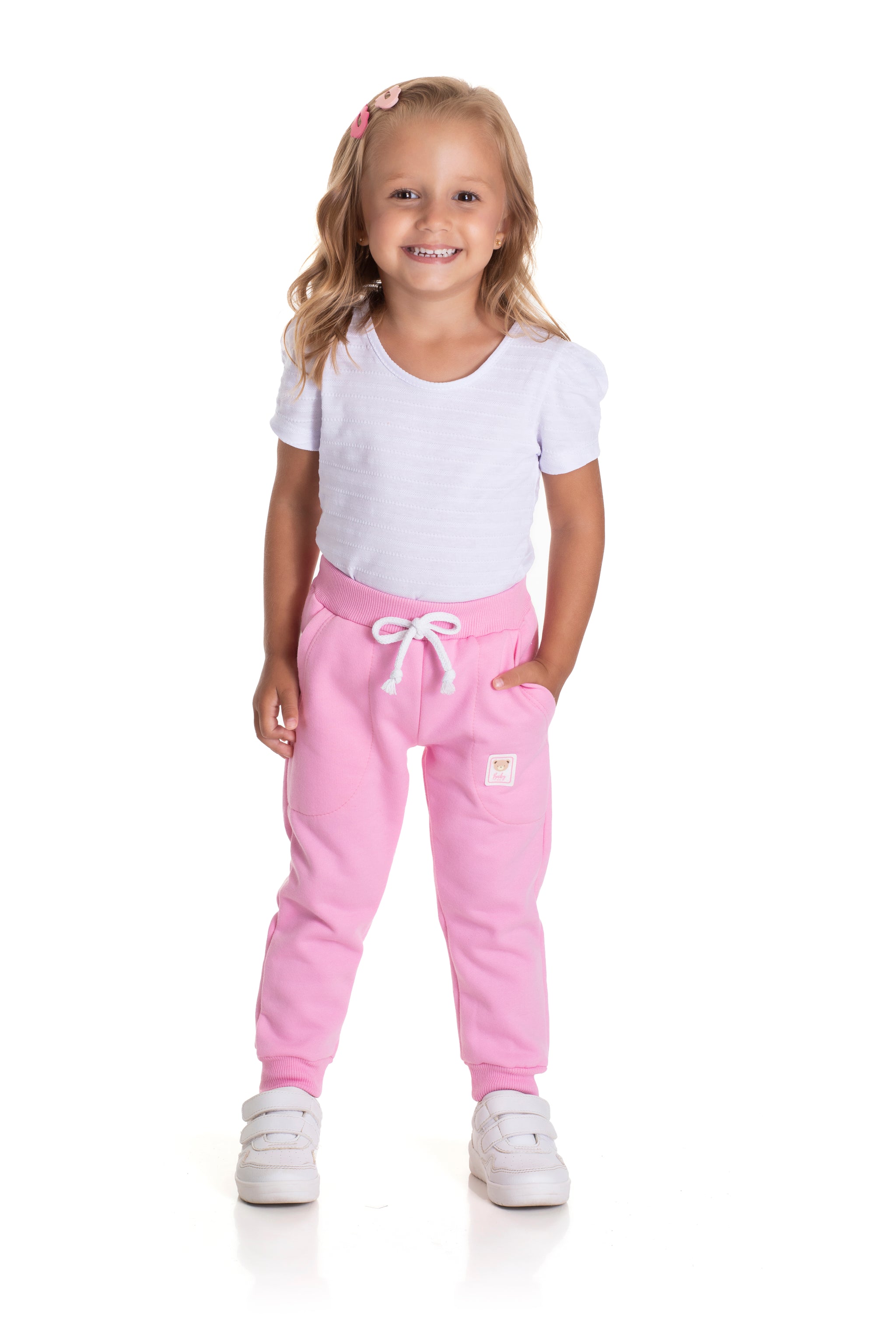 Calça Feminina infantil Moletom Baby